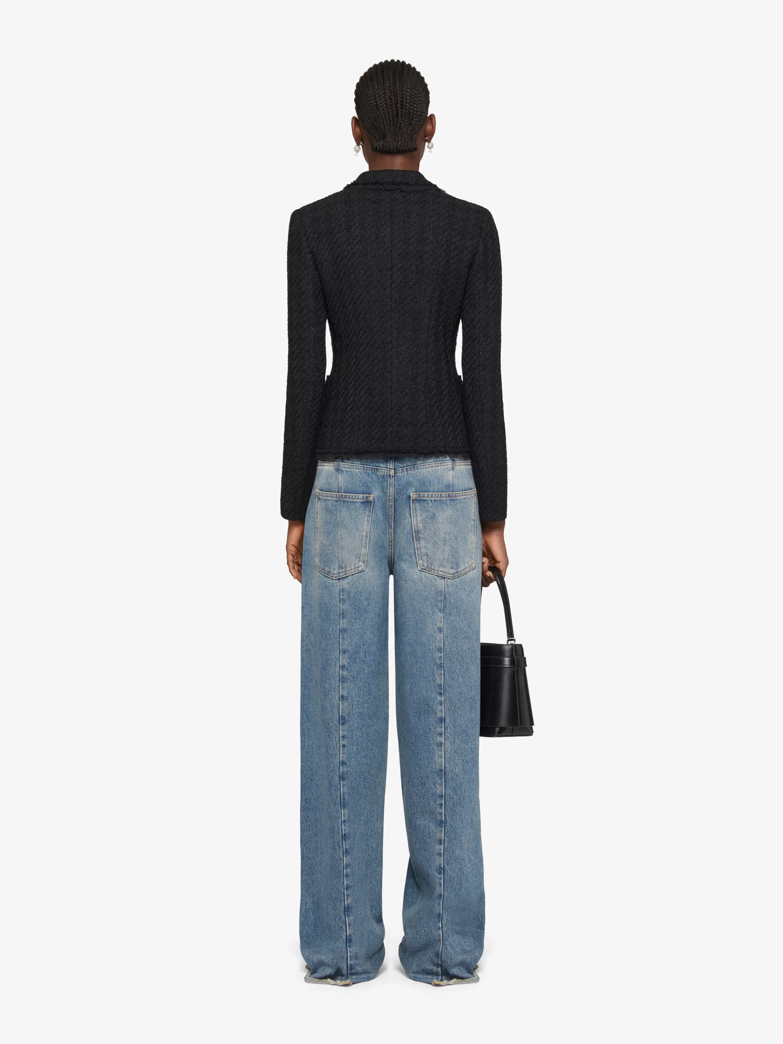 GIVENCHY Pants-Oversized jeans in denim with stitching details