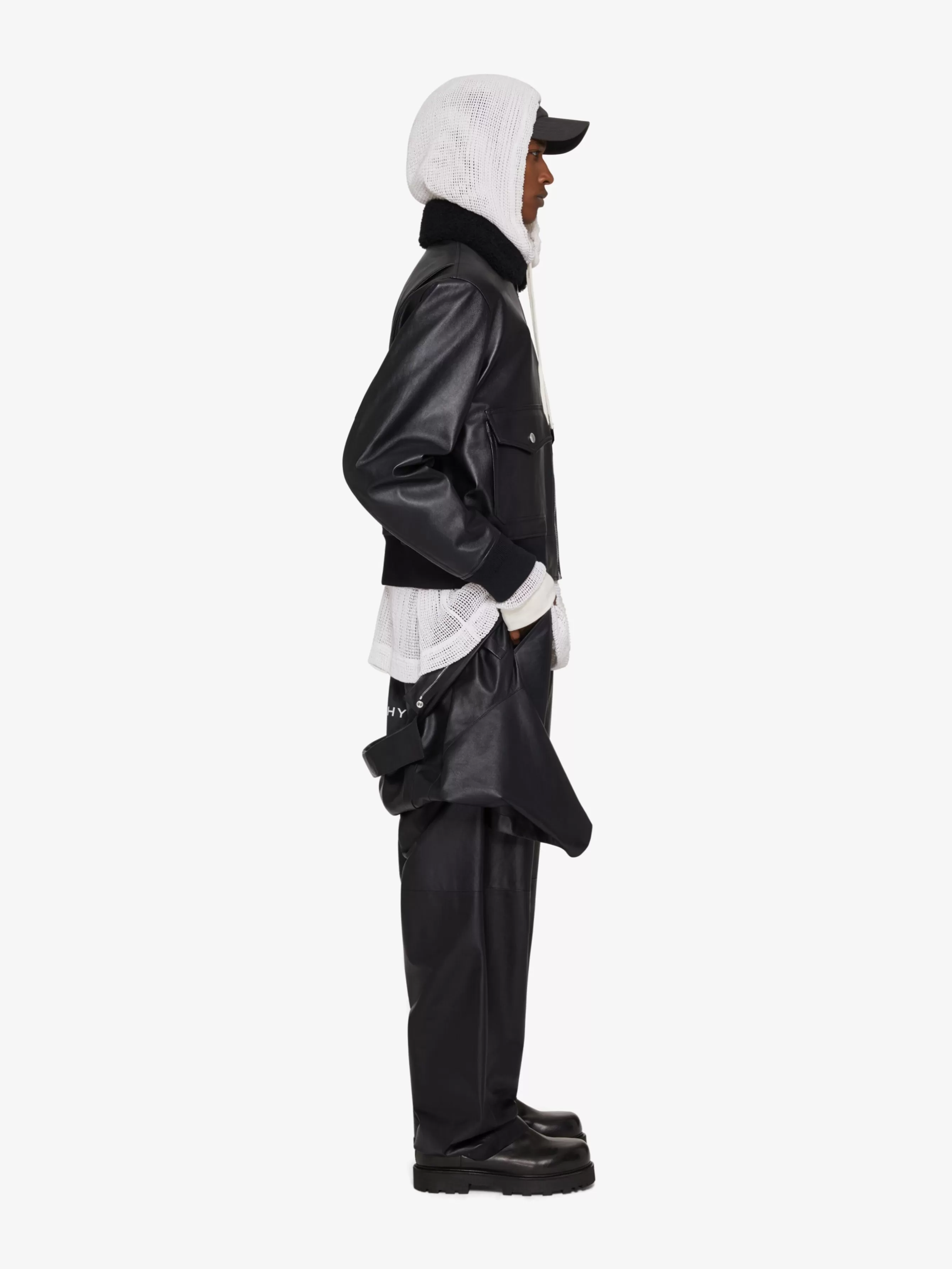 Sale GIVENCHY Pants & Shorts-Oversized jumpsuit in leather