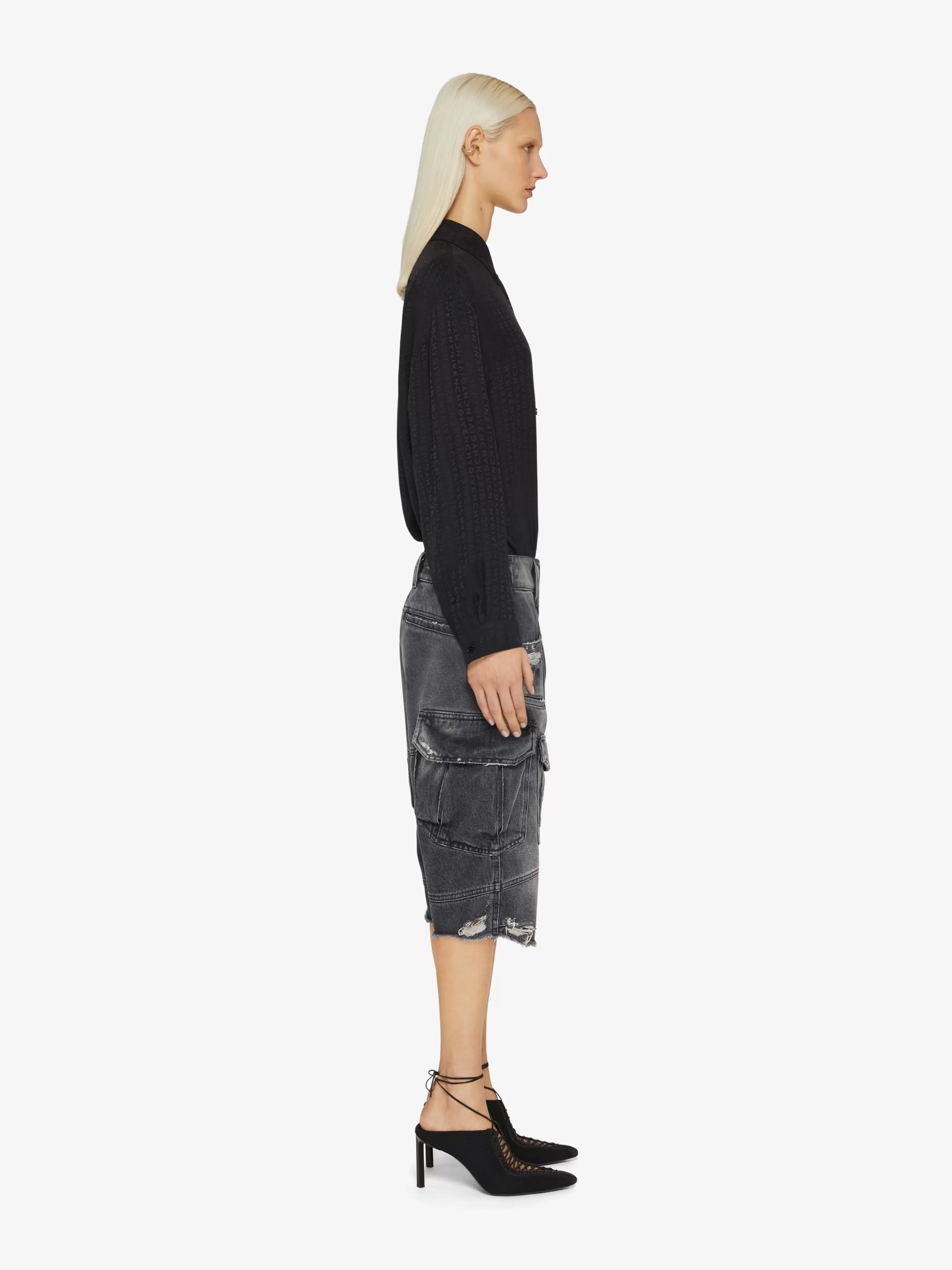 Sale GIVENCHY Tops & T-shirts-Oversized shirt in silk