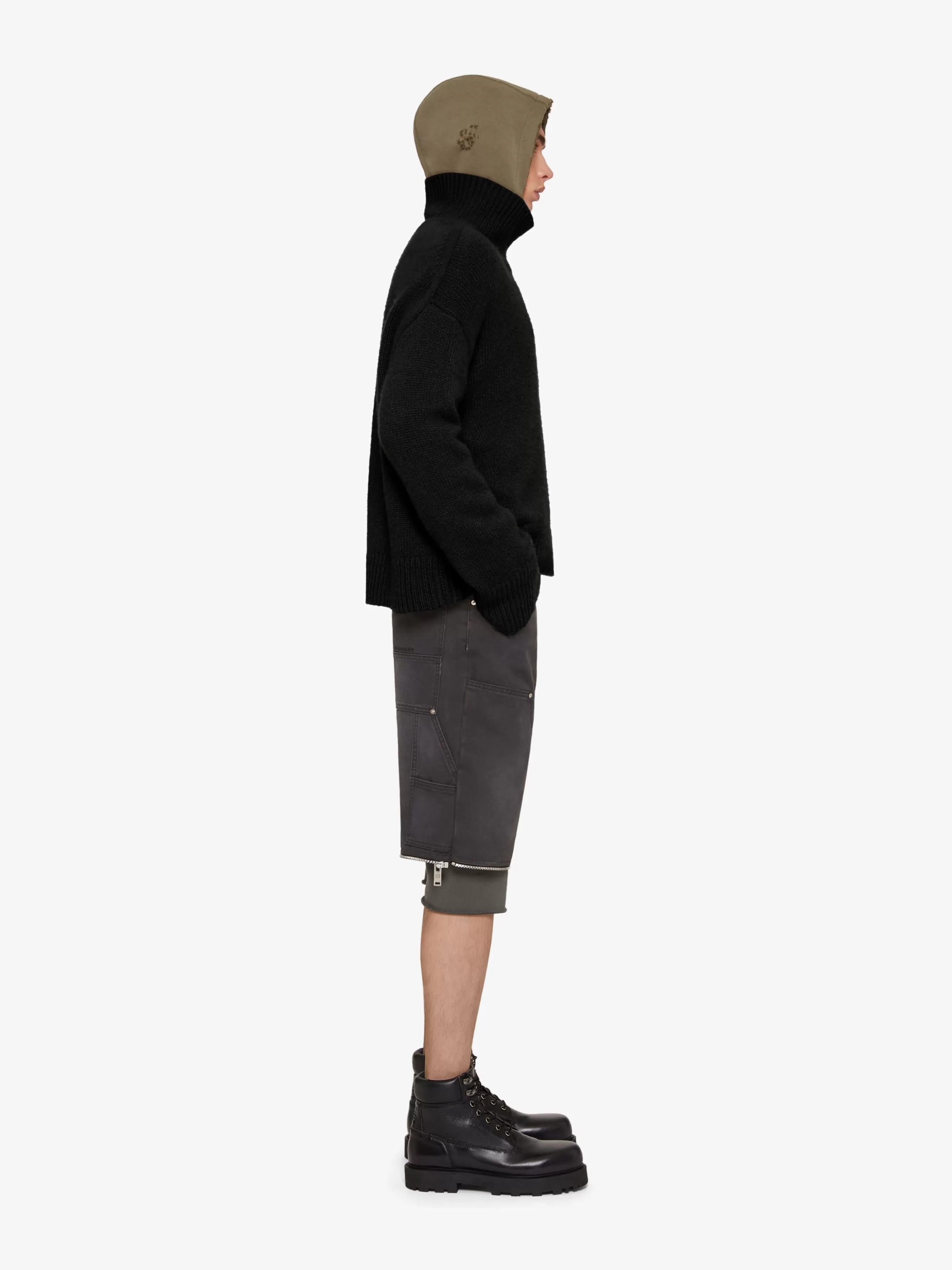 GIVENCHY Knitwear-Oversized turtleneck sweater in cashmere