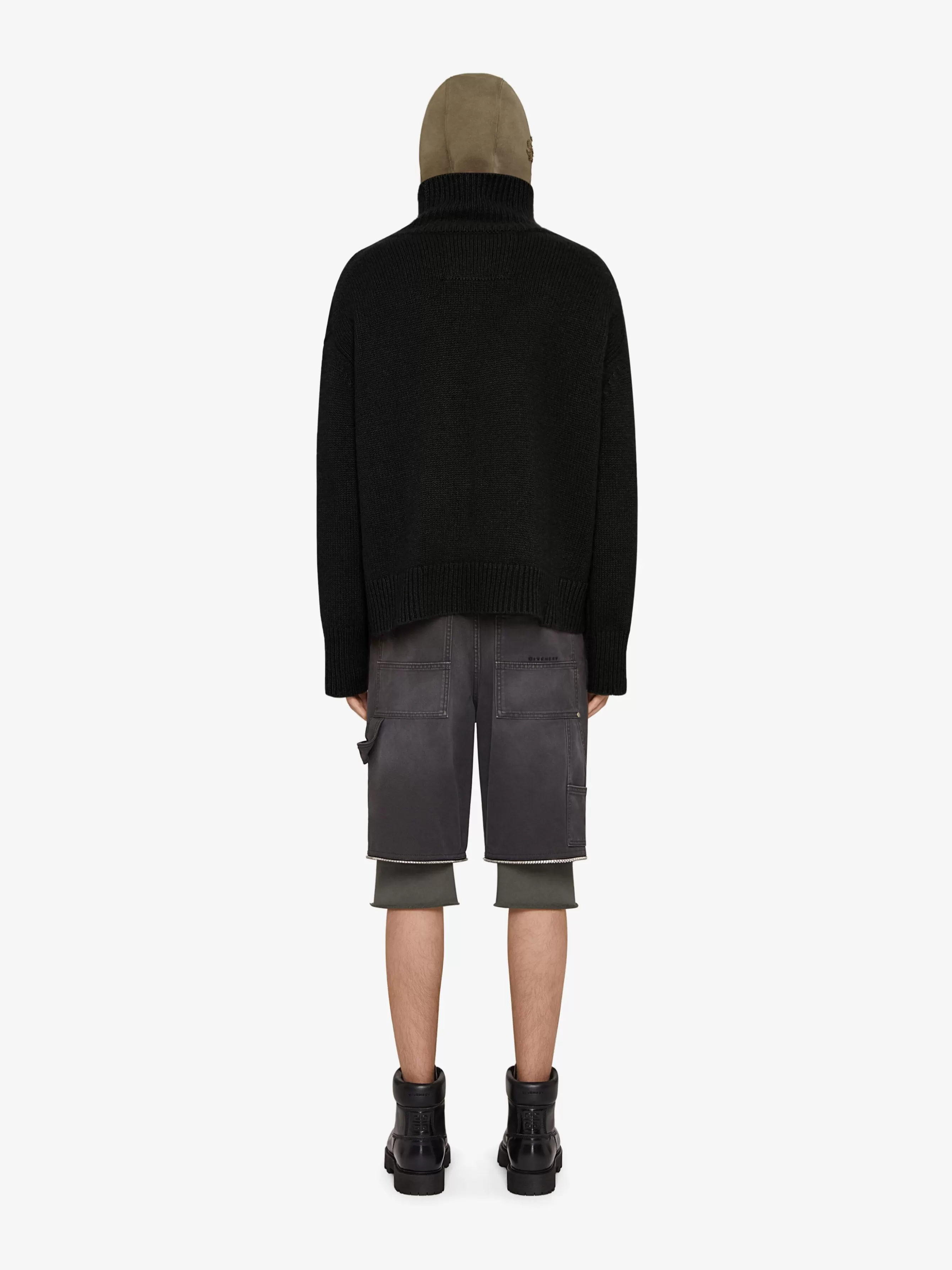 GIVENCHY Knitwear-Oversized turtleneck sweater in cashmere