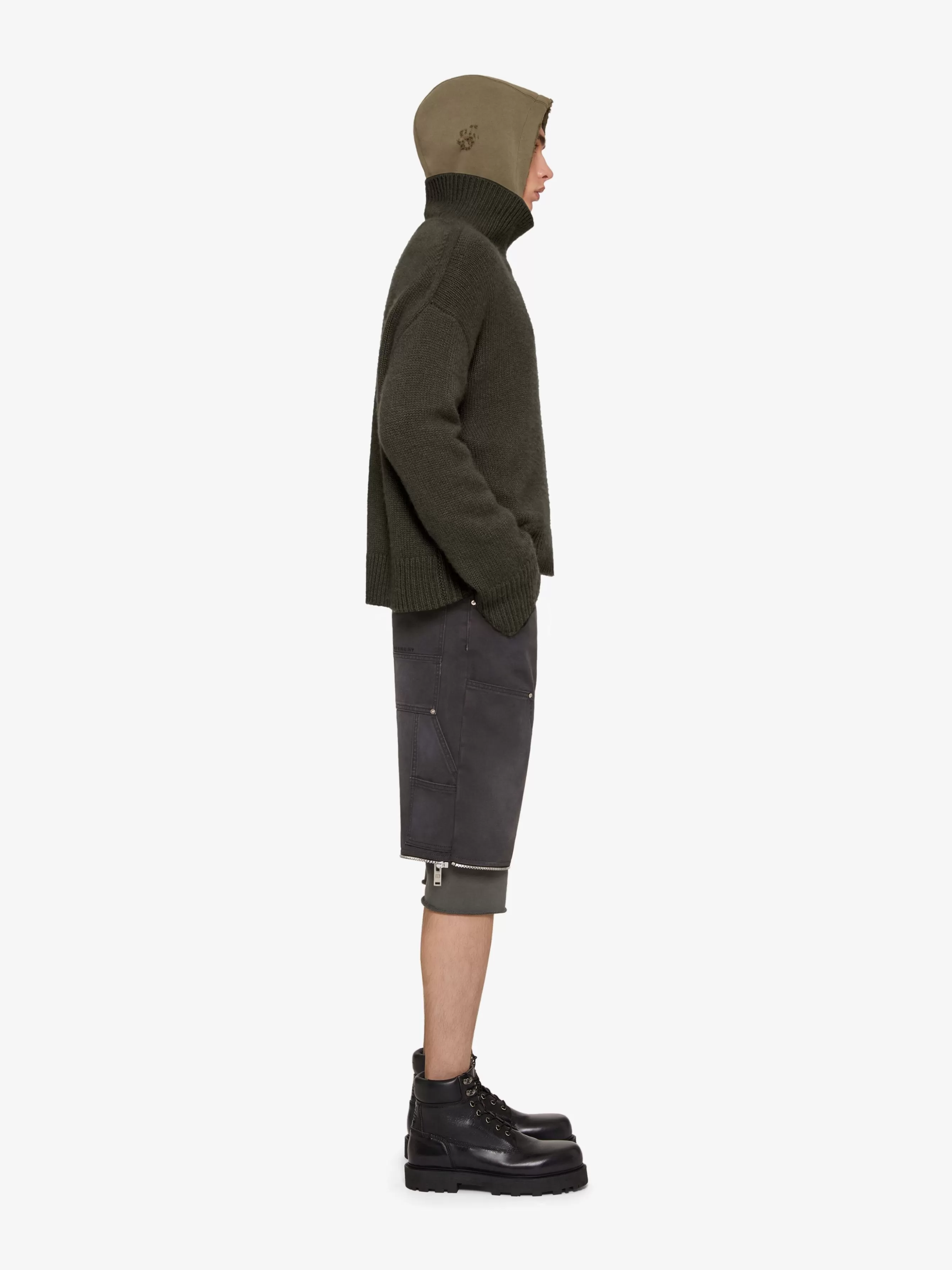 GIVENCHY Knitwear-Oversized turtleneck sweater in cashmere