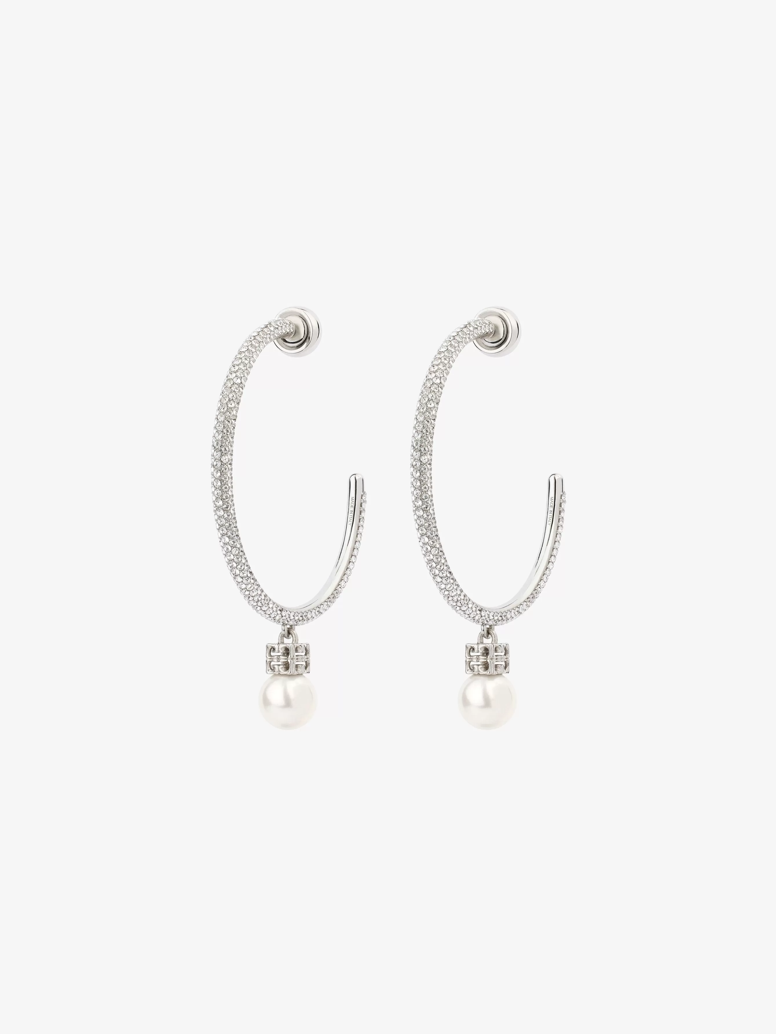 Gifts/Women GIVENCHY Gifts for Her | Other Accessories-Pearl earrings in metal with crystals