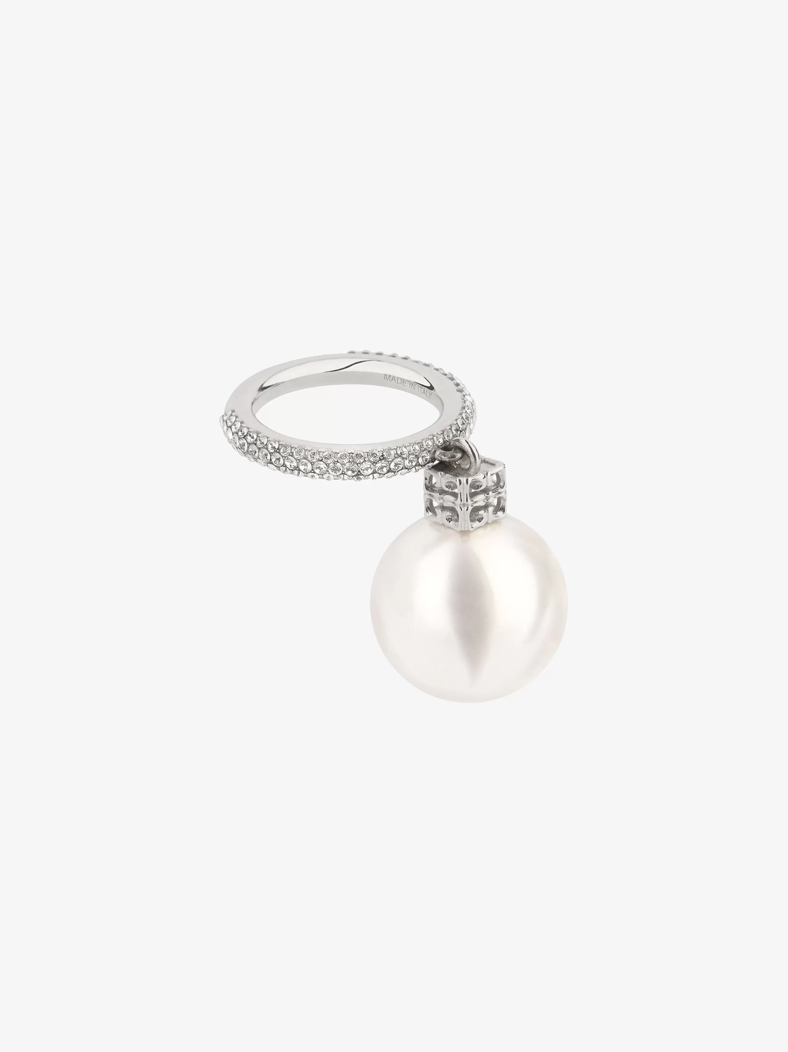 Women GIVENCHY Other Accessories | Scarves-Pearl ring in metal with crystals