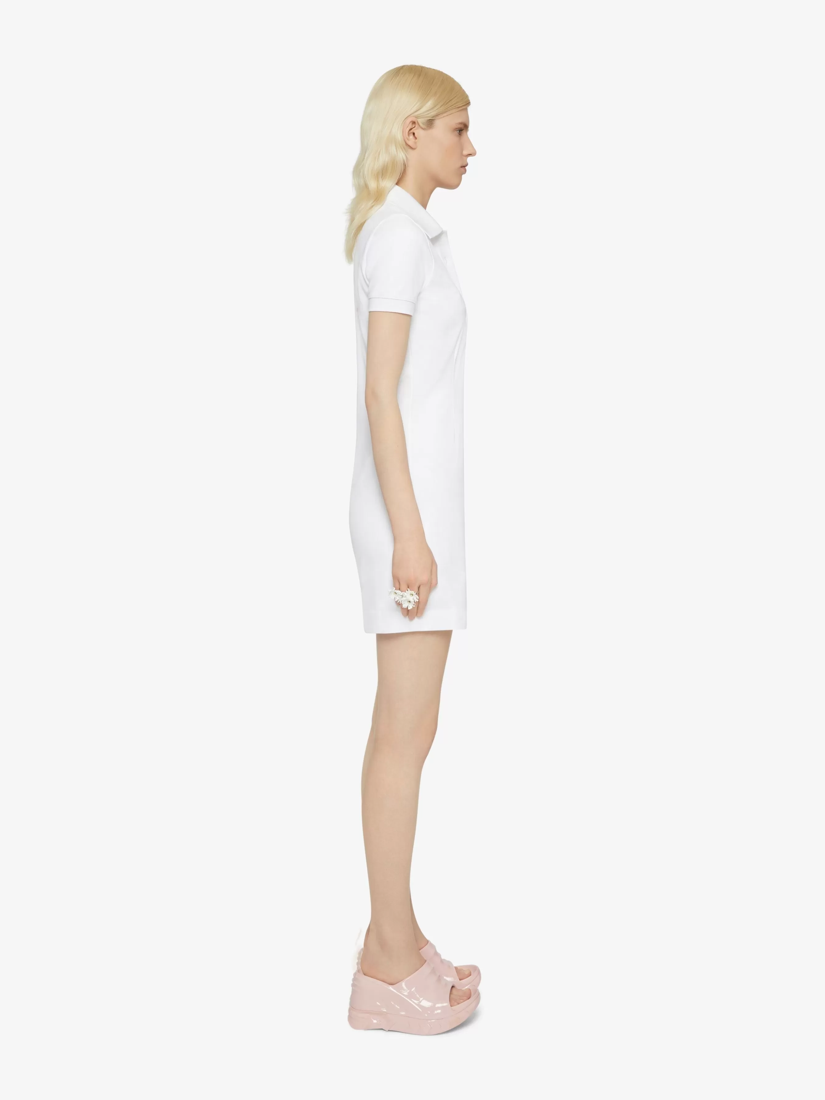 Sale GIVENCHY Dresses-Polo dress in cotton with 4G embroideries