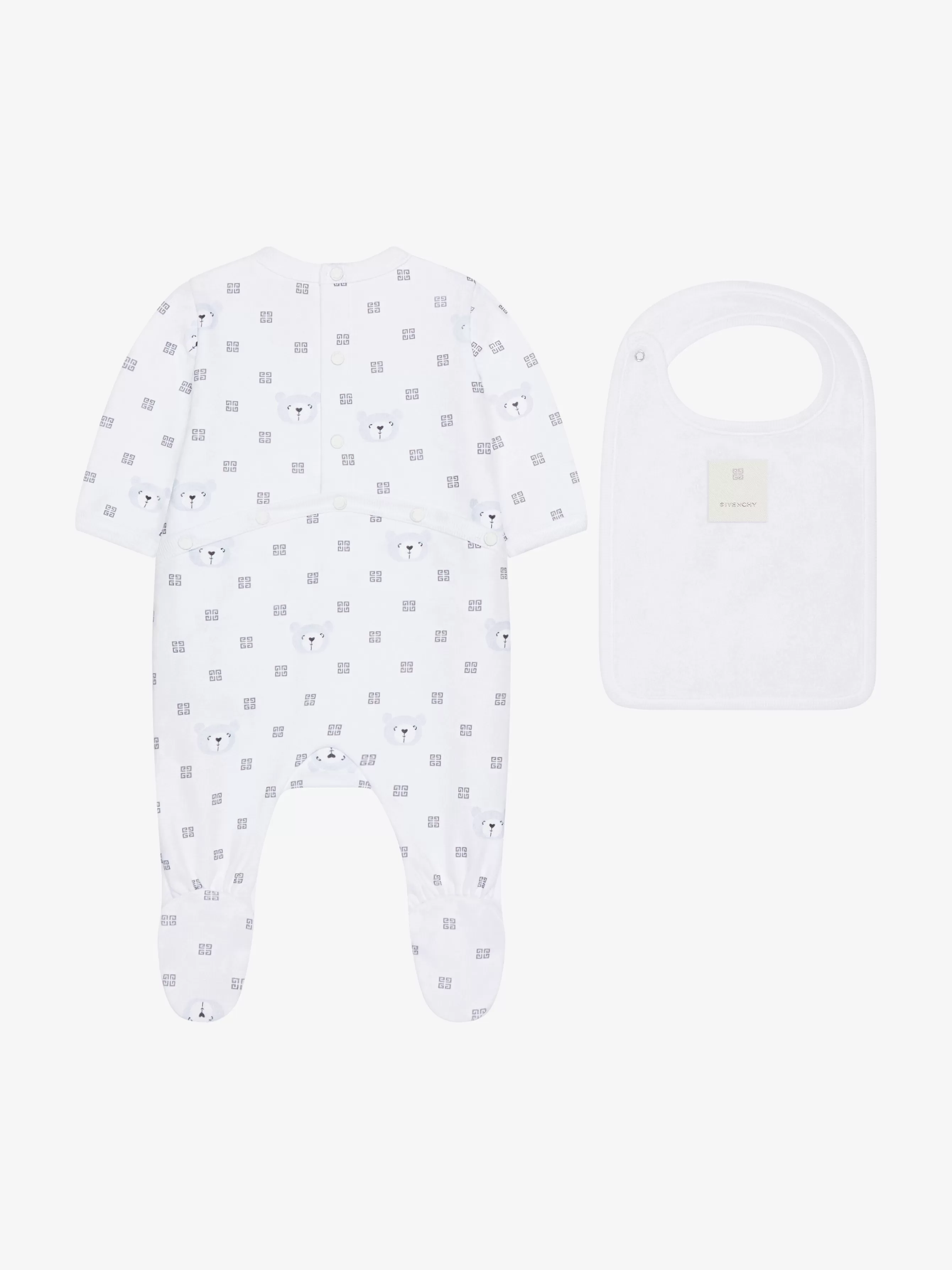 Men/Women GIVENCHY Frozen Capsule | Boy (4 to 12 years)-Pyjamas, bib and case in 4G cotton gift set