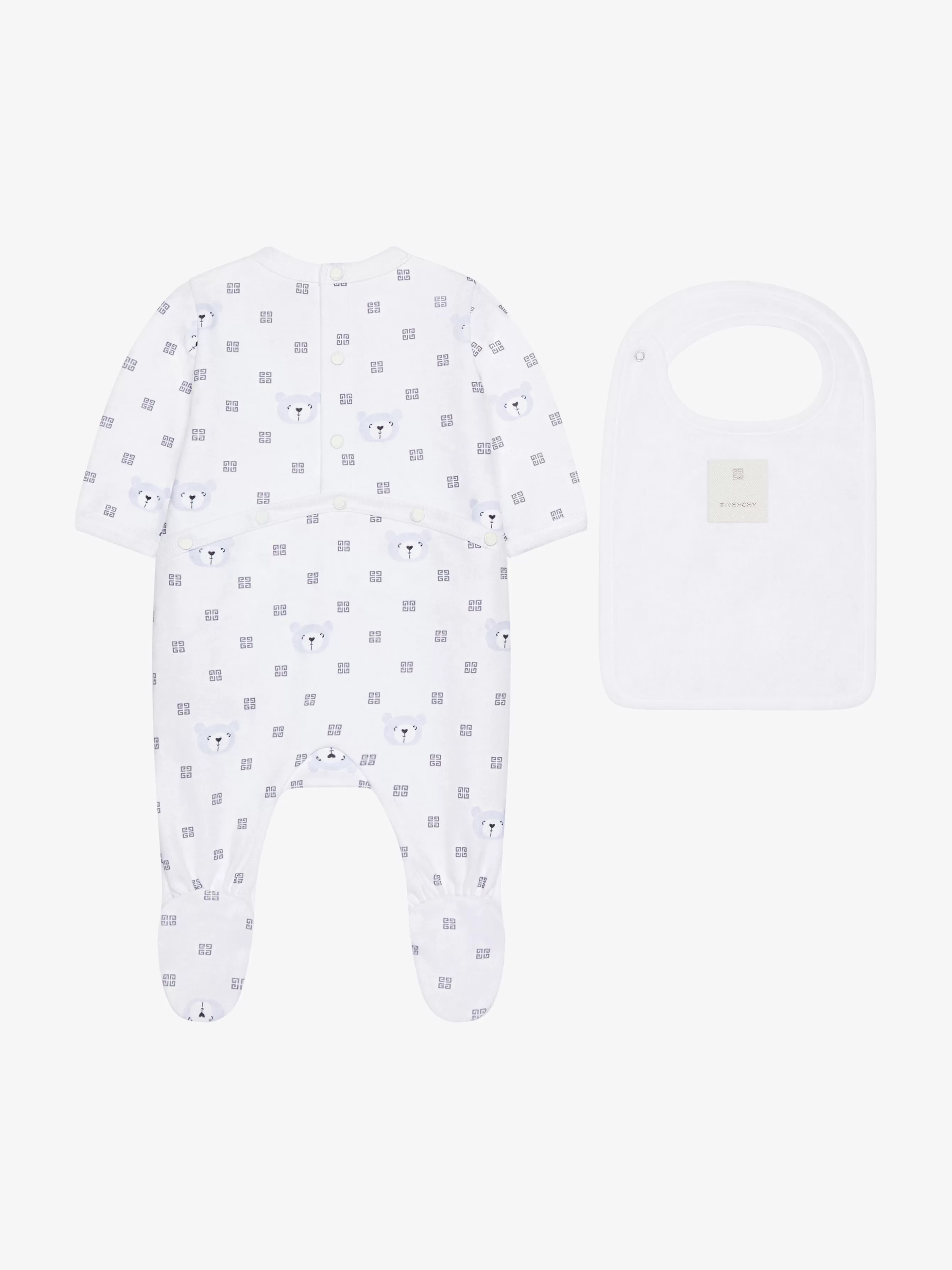 Men/Women GIVENCHY Frozen Capsule | Boy (4 to 12 years)-Pyjamas, bib and case in 4G cotton gift set