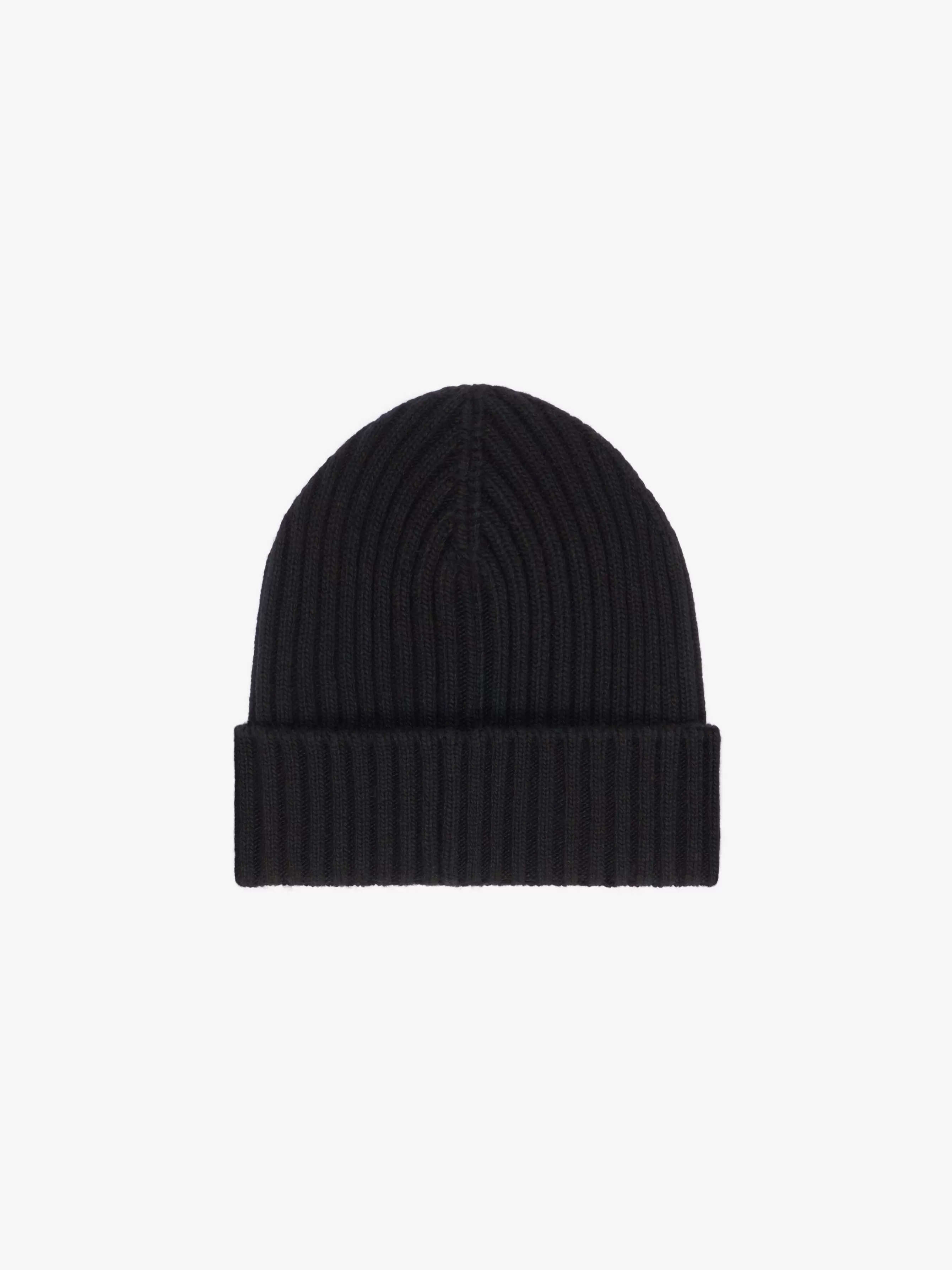 Men GIVENCHY Sunglasses | Beanies & Caps-Ribbed beanie in wool and cashmere