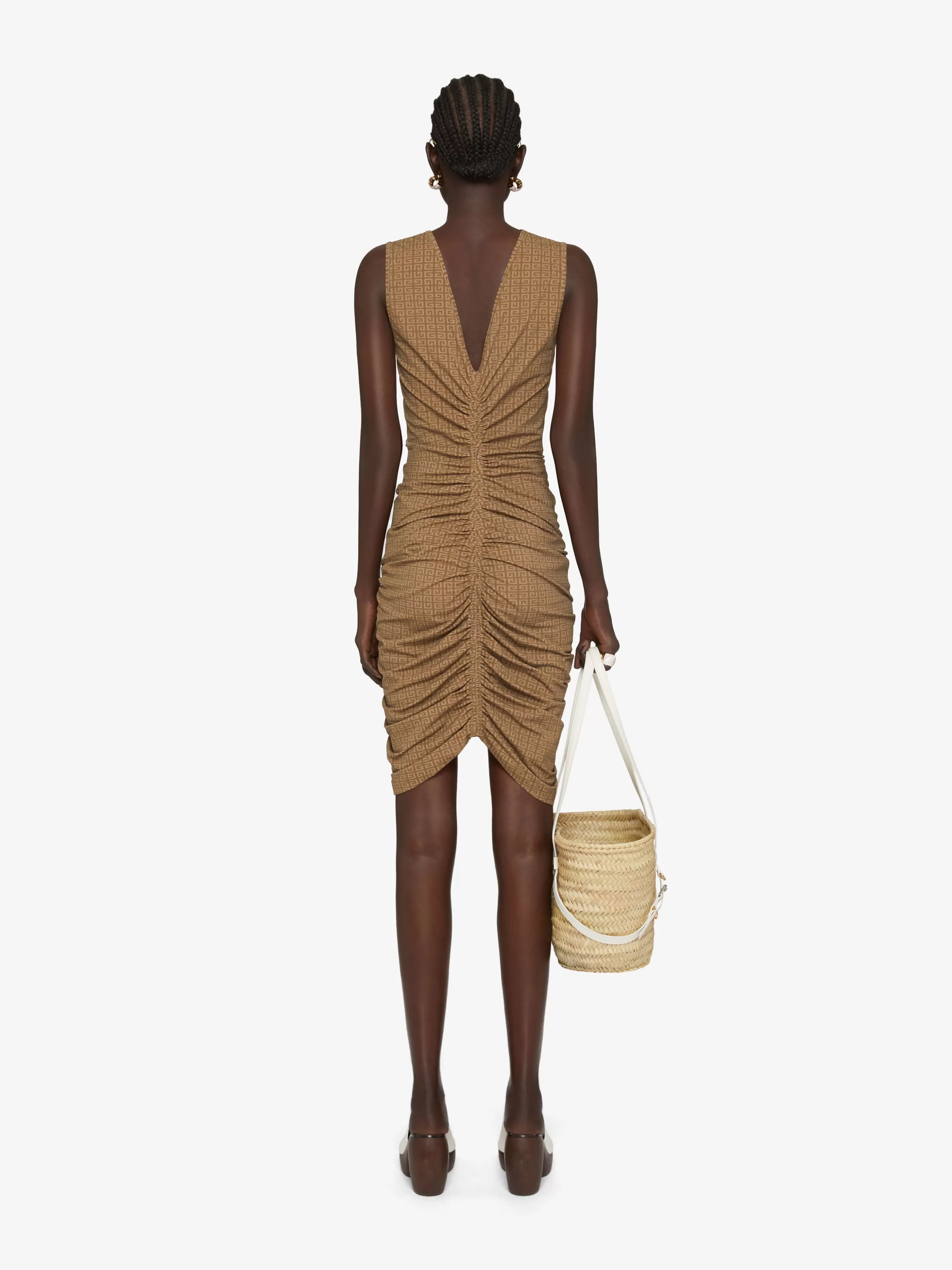 Sale GIVENCHY Dresses-Ruched dress in 4G jersey