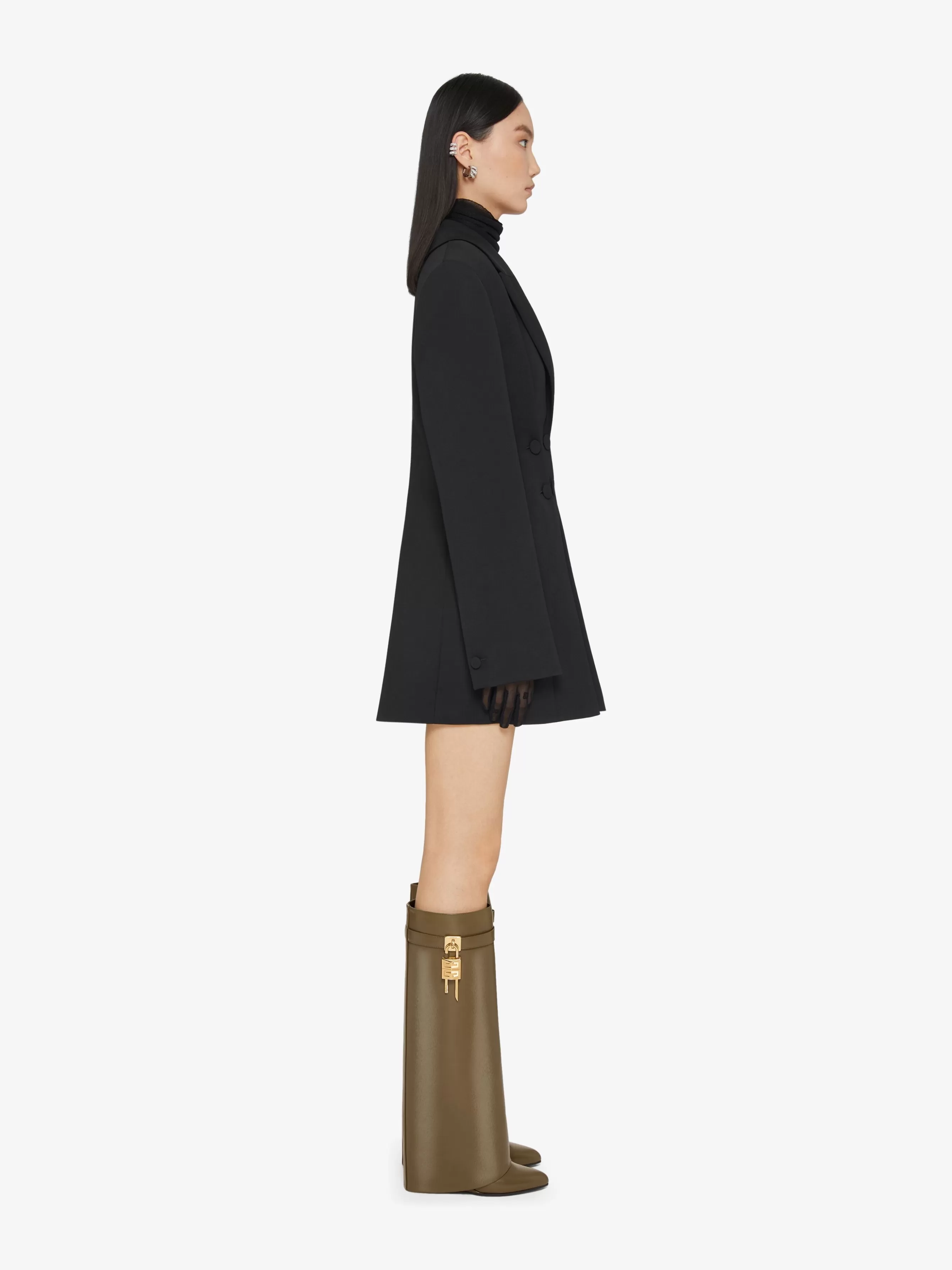 Women GIVENCHY Boots & Booties | Shark Lock-Shark Lock boots in leather