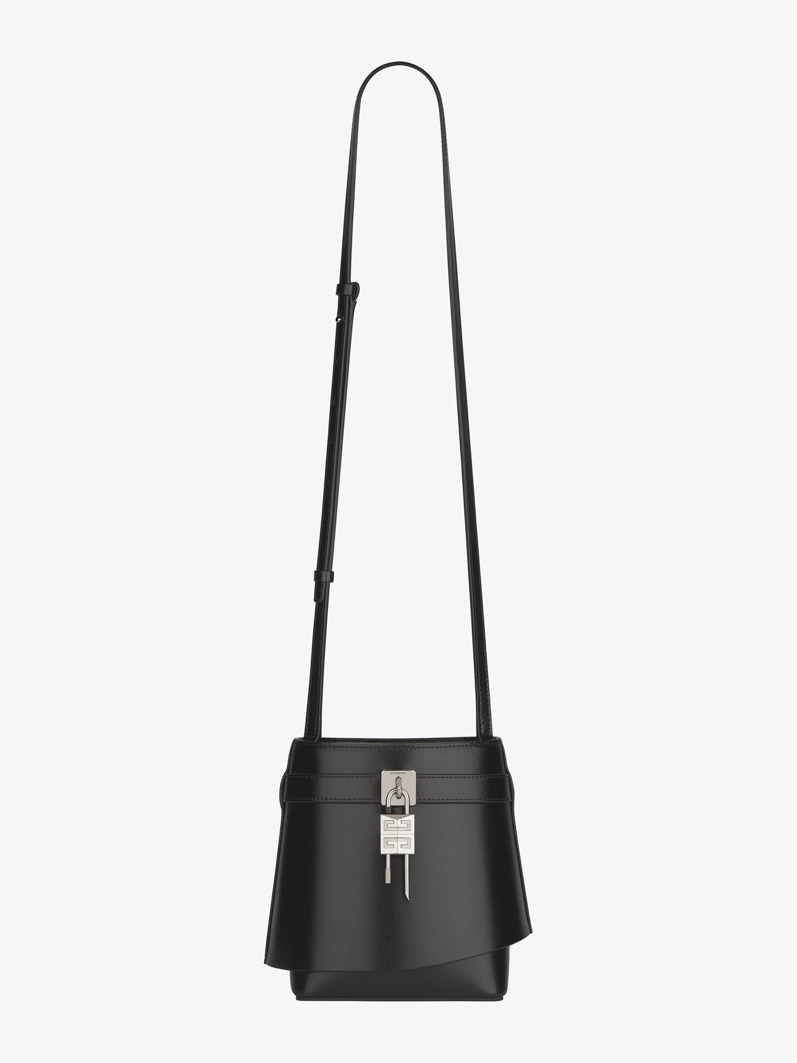 GIVENCHY Cross-body Bags-Shark Lock bucket bag in Box leather