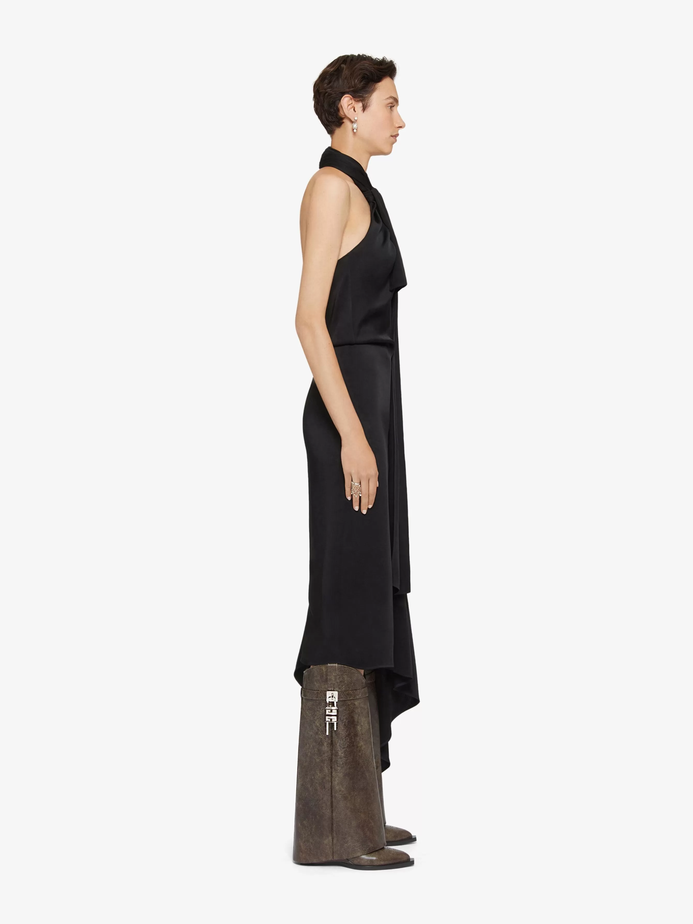 Women GIVENCHY City | Marshmallow-Shark Lock Cowboy boots in leather