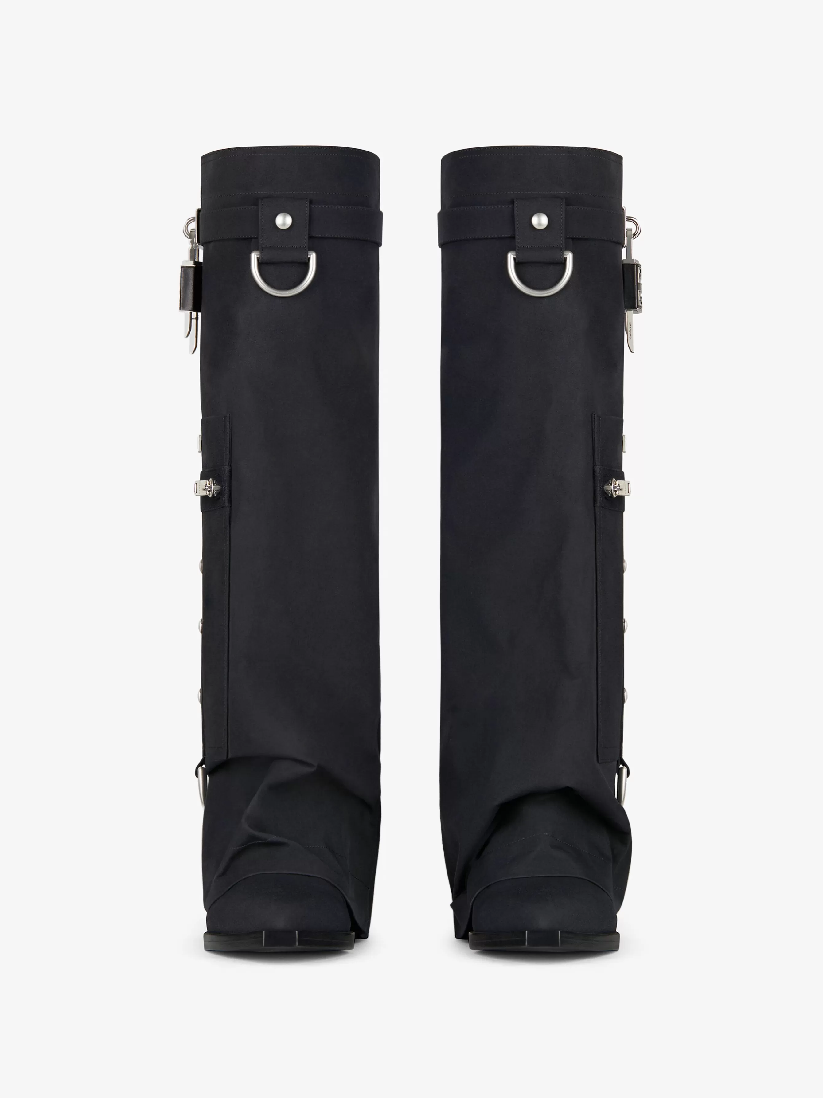 GIVENCHY Shark Lock-Shark Lock Cowboy boots with pocket and buckles