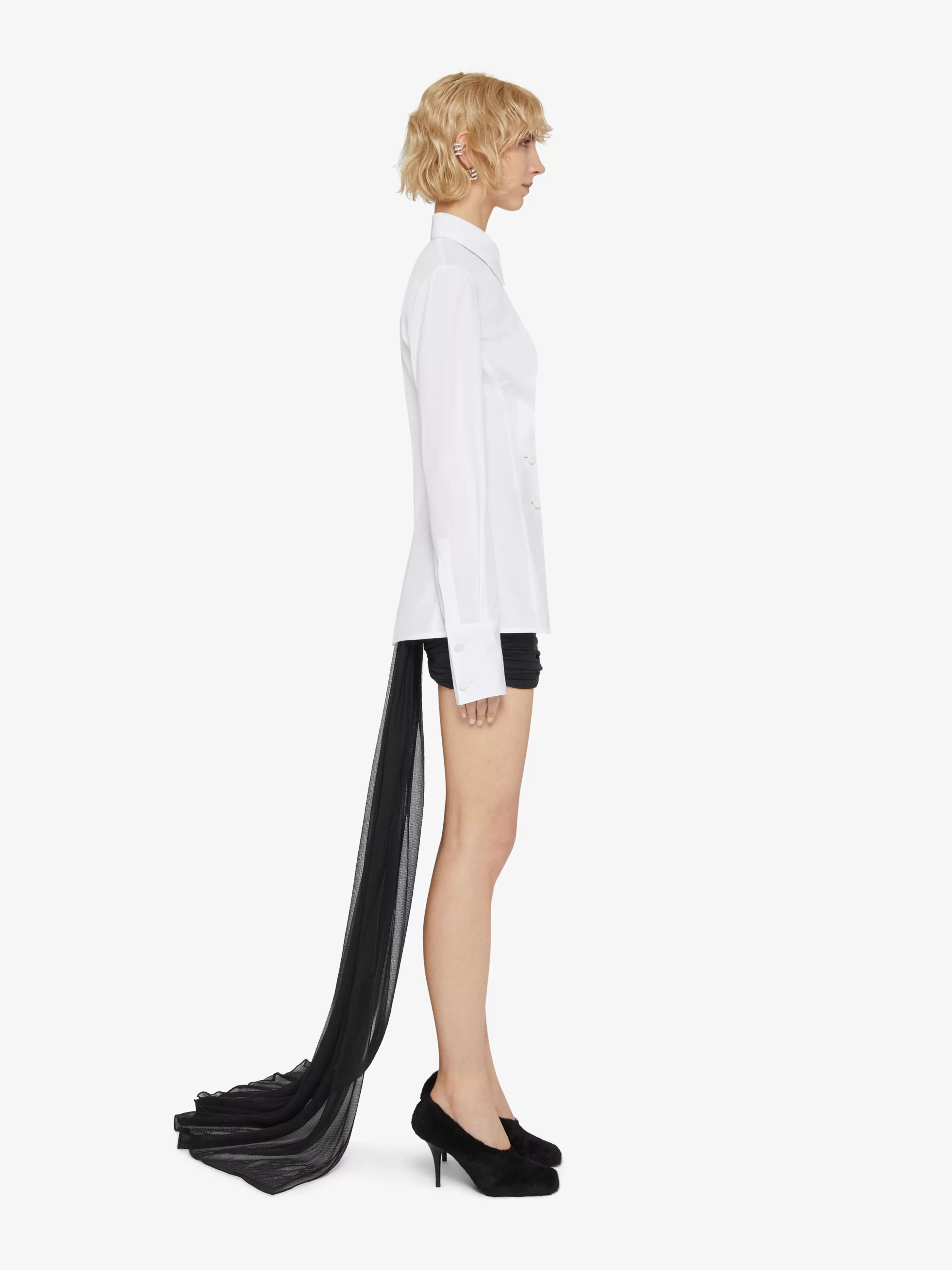 Sale GIVENCHY Shoes | Dresses-Shirt in poplin with buttons and pleated effect