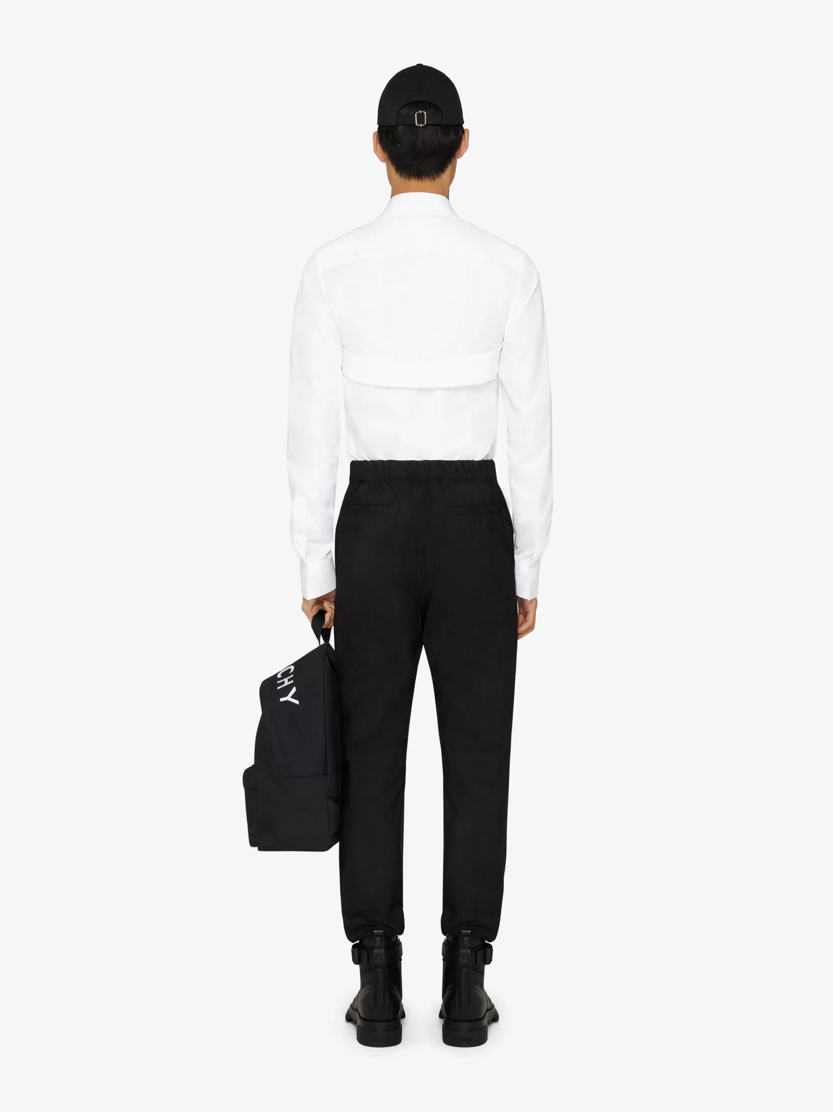 GIVENCHY Shirts-Shirt in poplin with U-lock harness