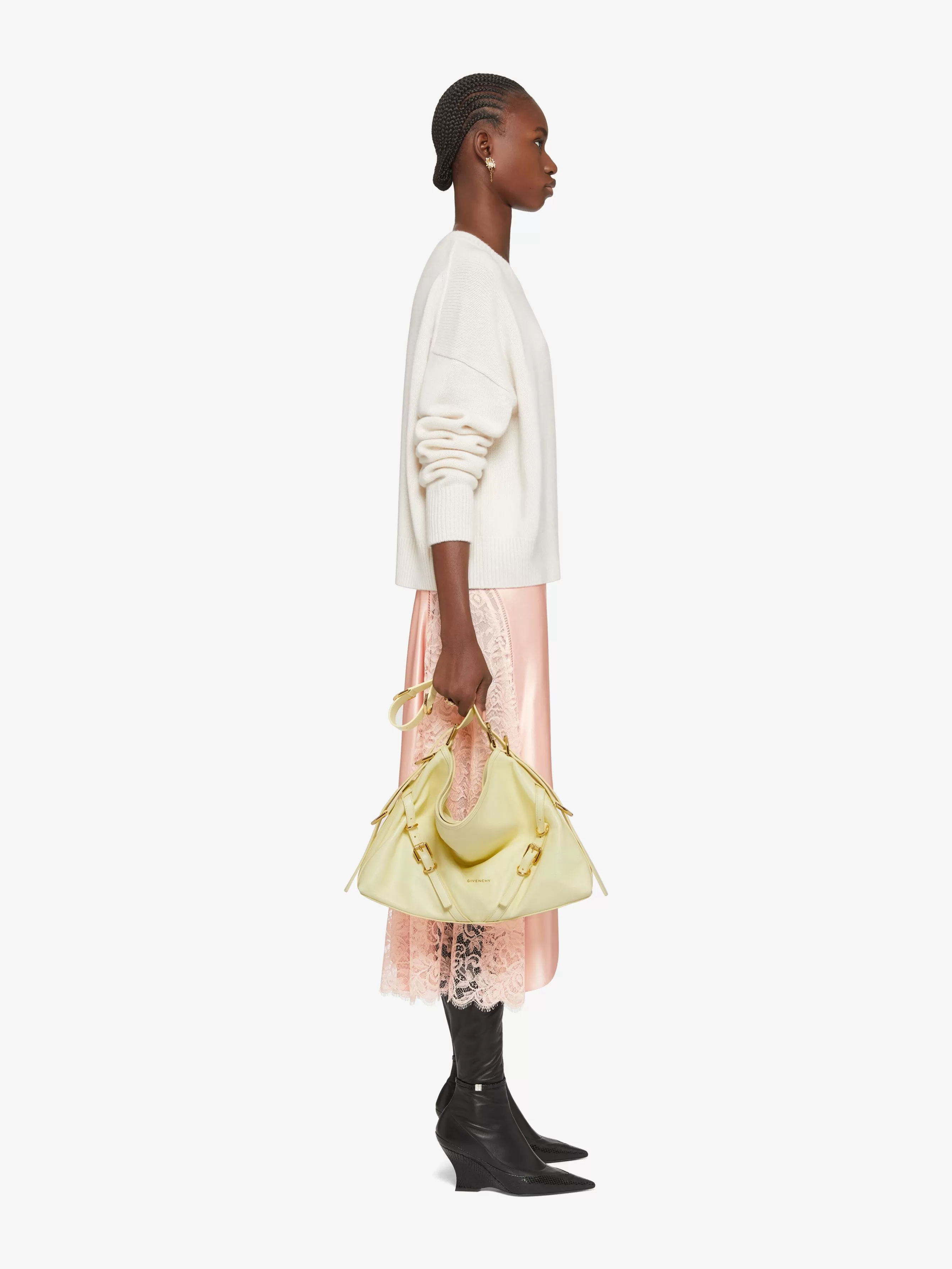 GIVENCHY Skirts-Skirt in satin and lace