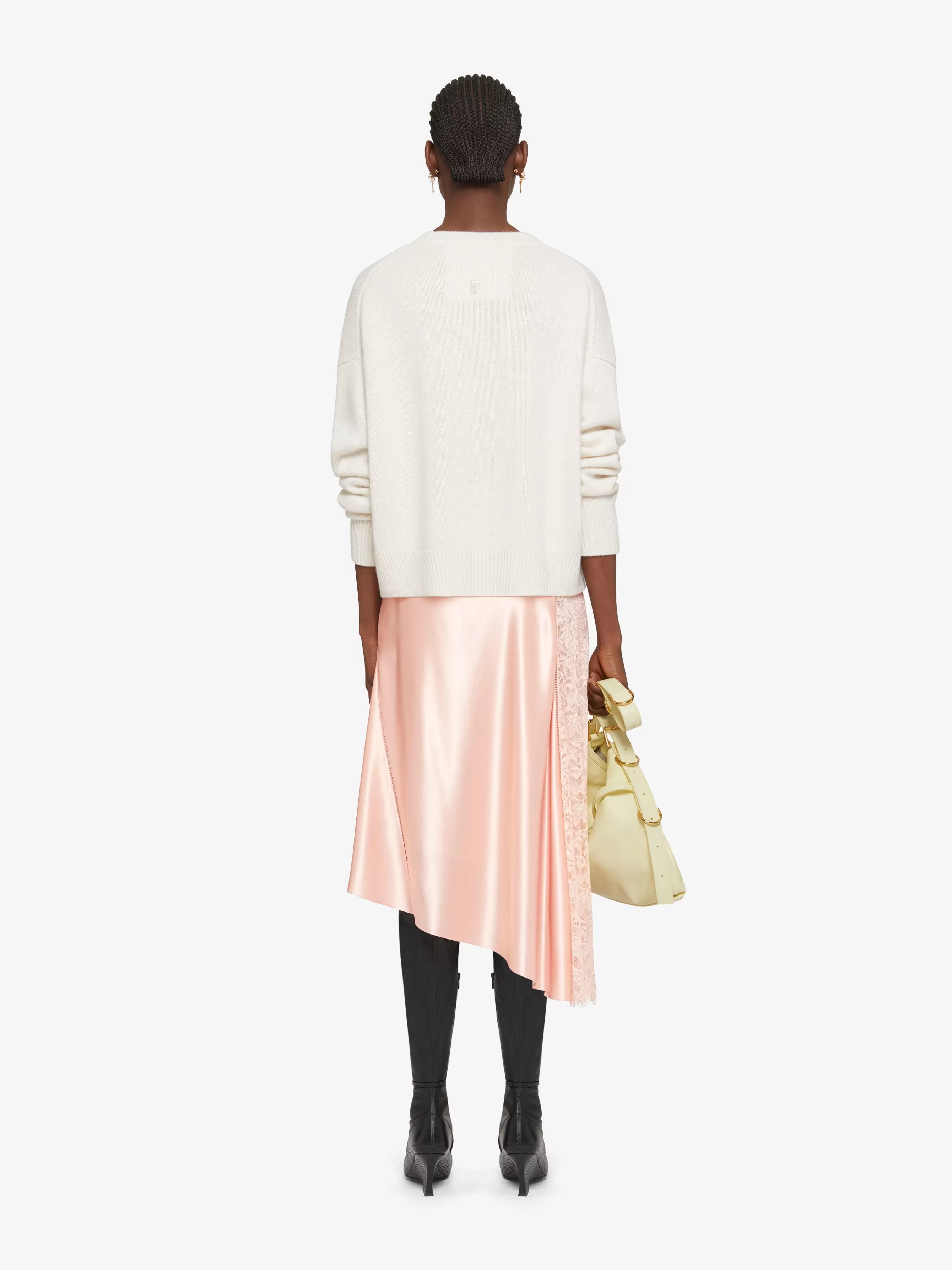 GIVENCHY Skirts-Skirt in satin and lace