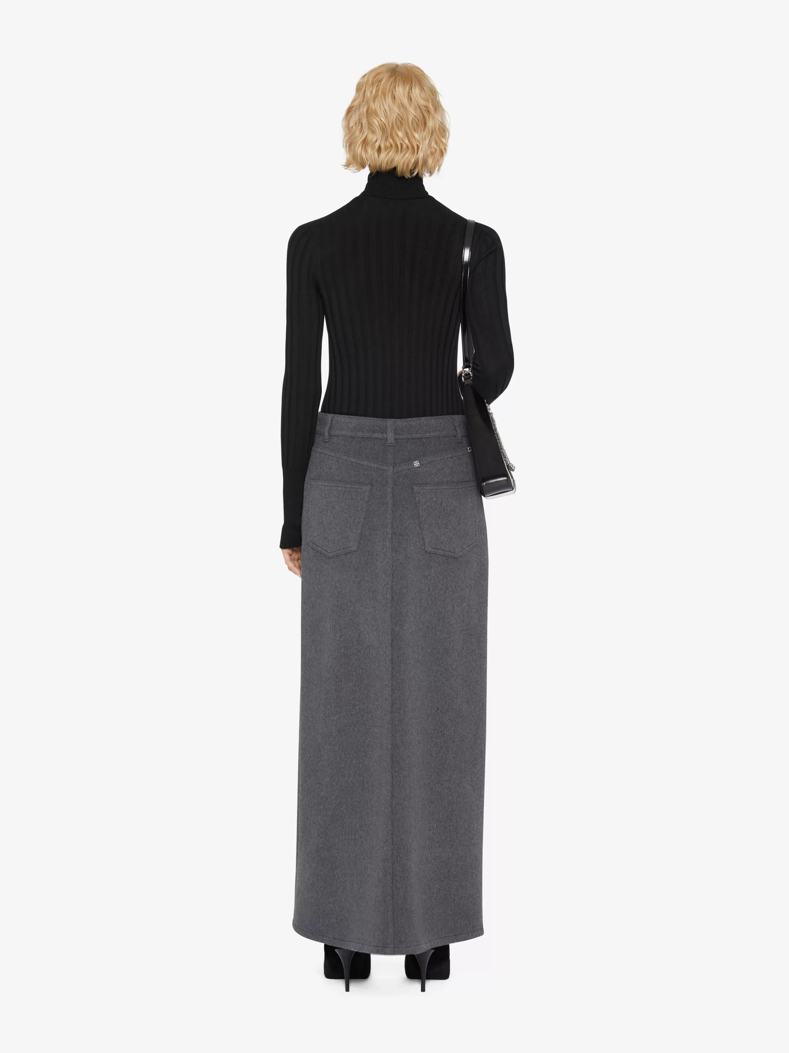 Gifts GIVENCHY Gifts for Kids | Gifts for Her-Skirt in wool and cashmere with slit