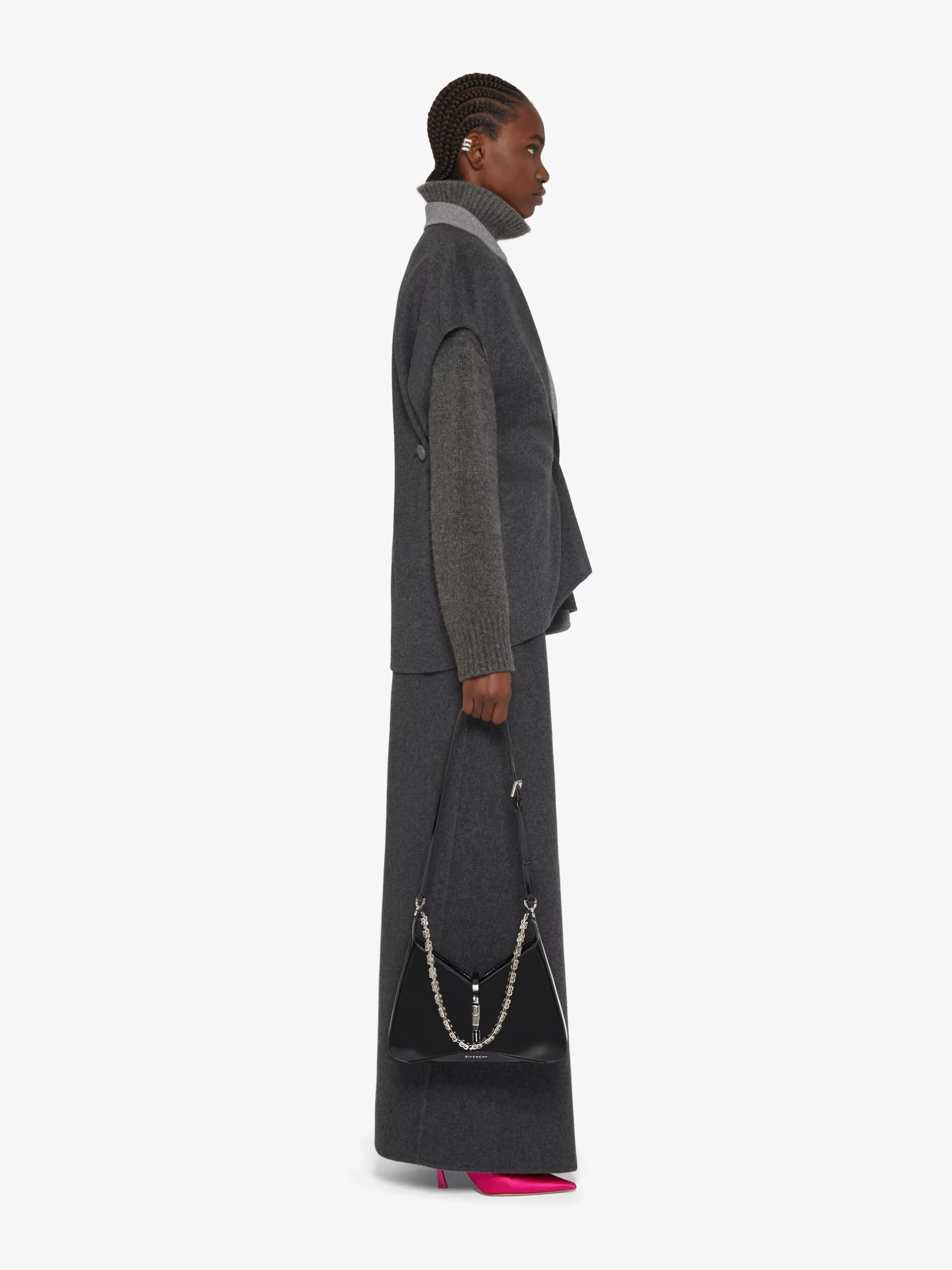 GIVENCHY Jackets & Coats-Sleeveless jacket in double face wool and cashmere