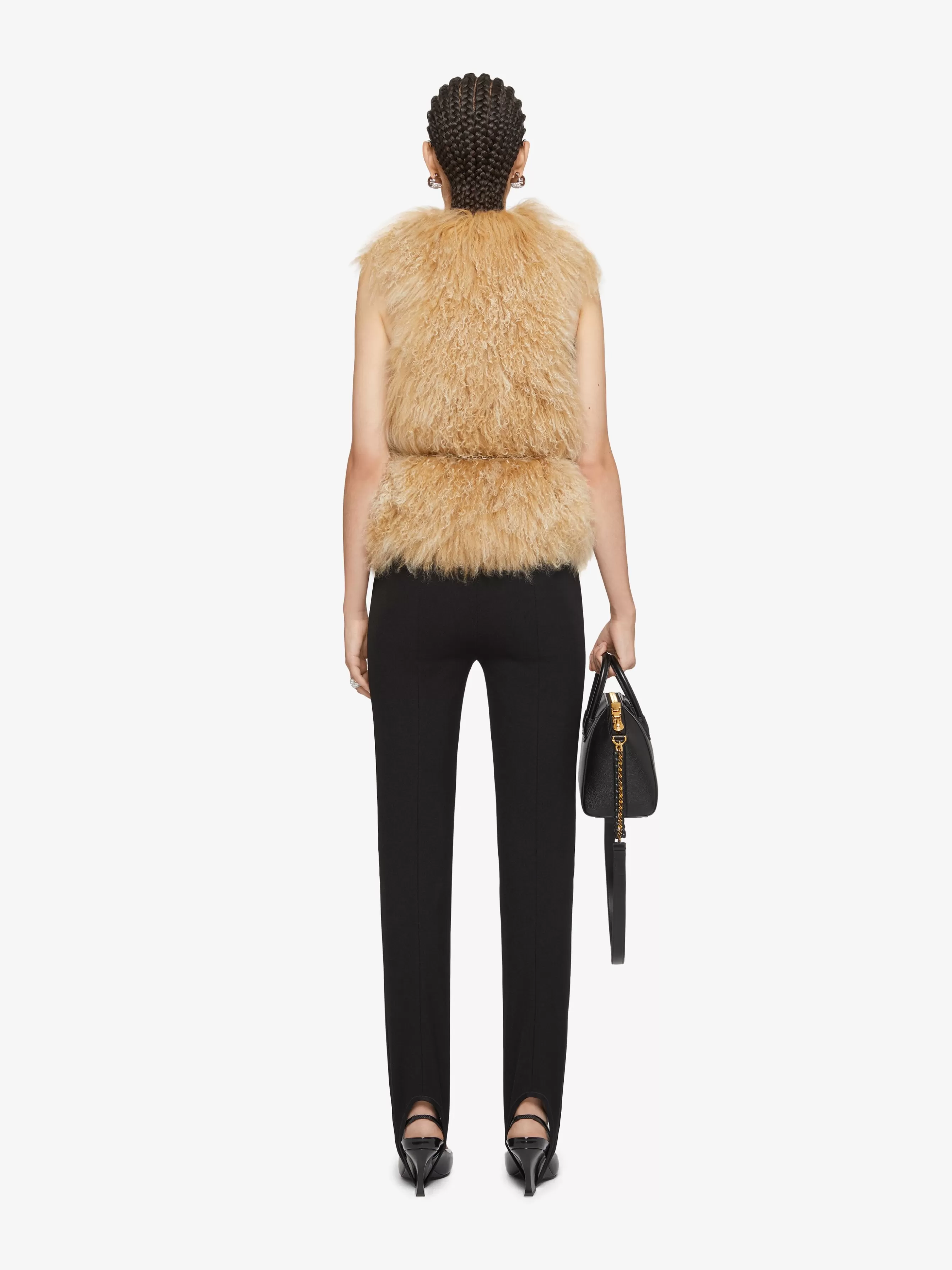 GIVENCHY Outerwear & Blousons-Sleeveless jacket in fur