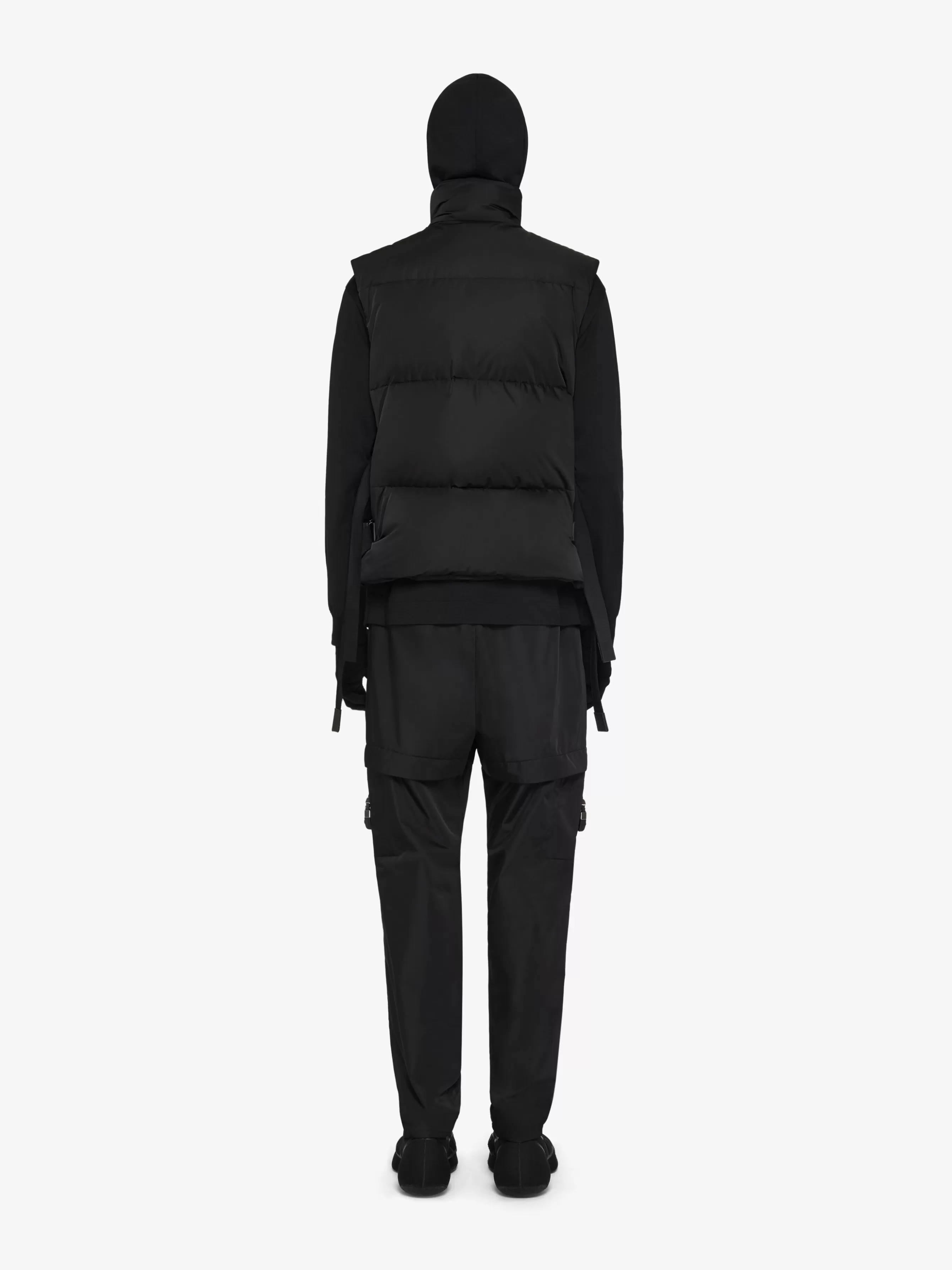 GIVENCHY Outerwear & Blousons-Sleeveless puffer jacket with metallic details