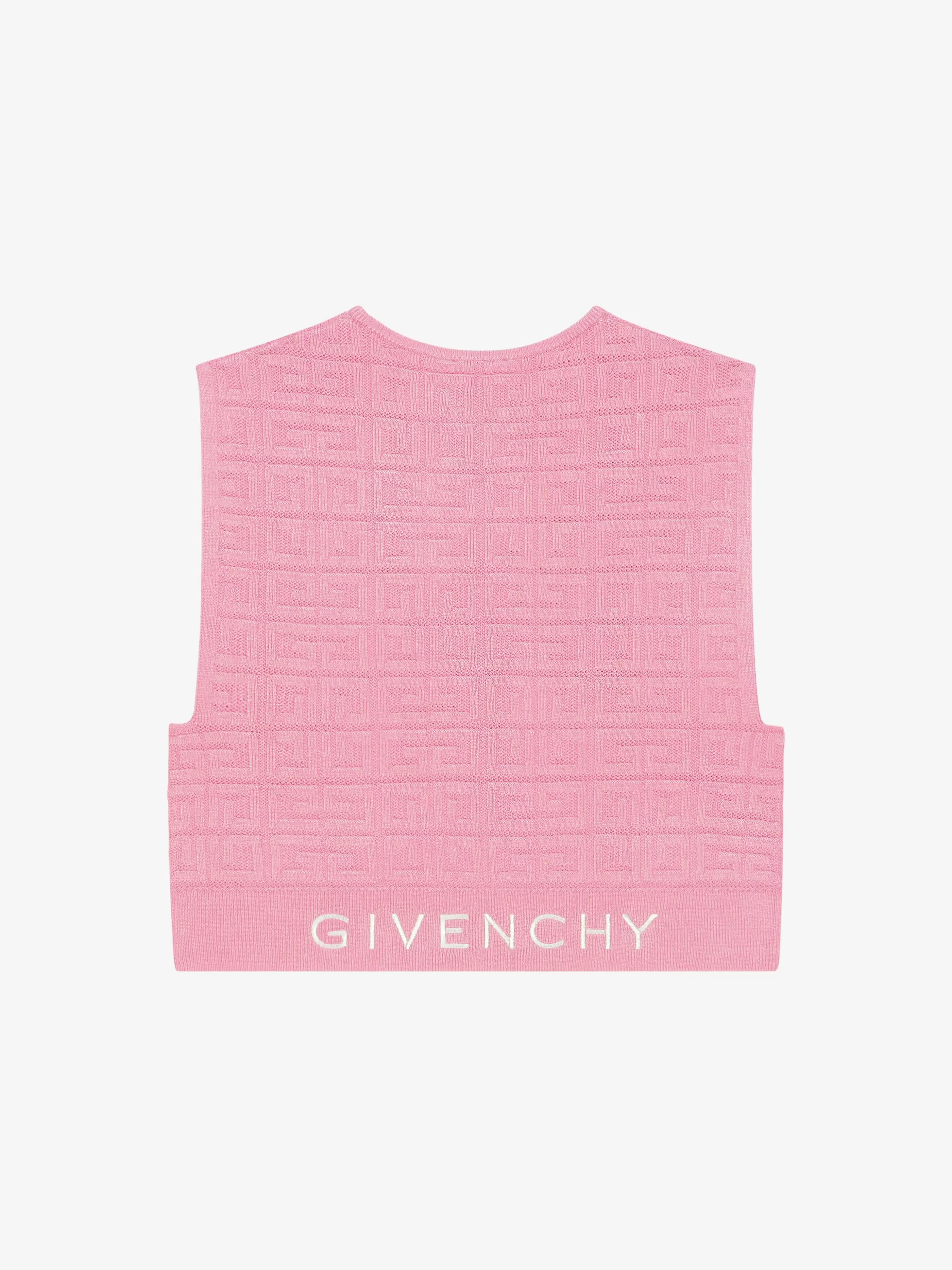 GIVENCHY Girl (4 to 12 years)-Sleeveless sweater in 4G jacquard