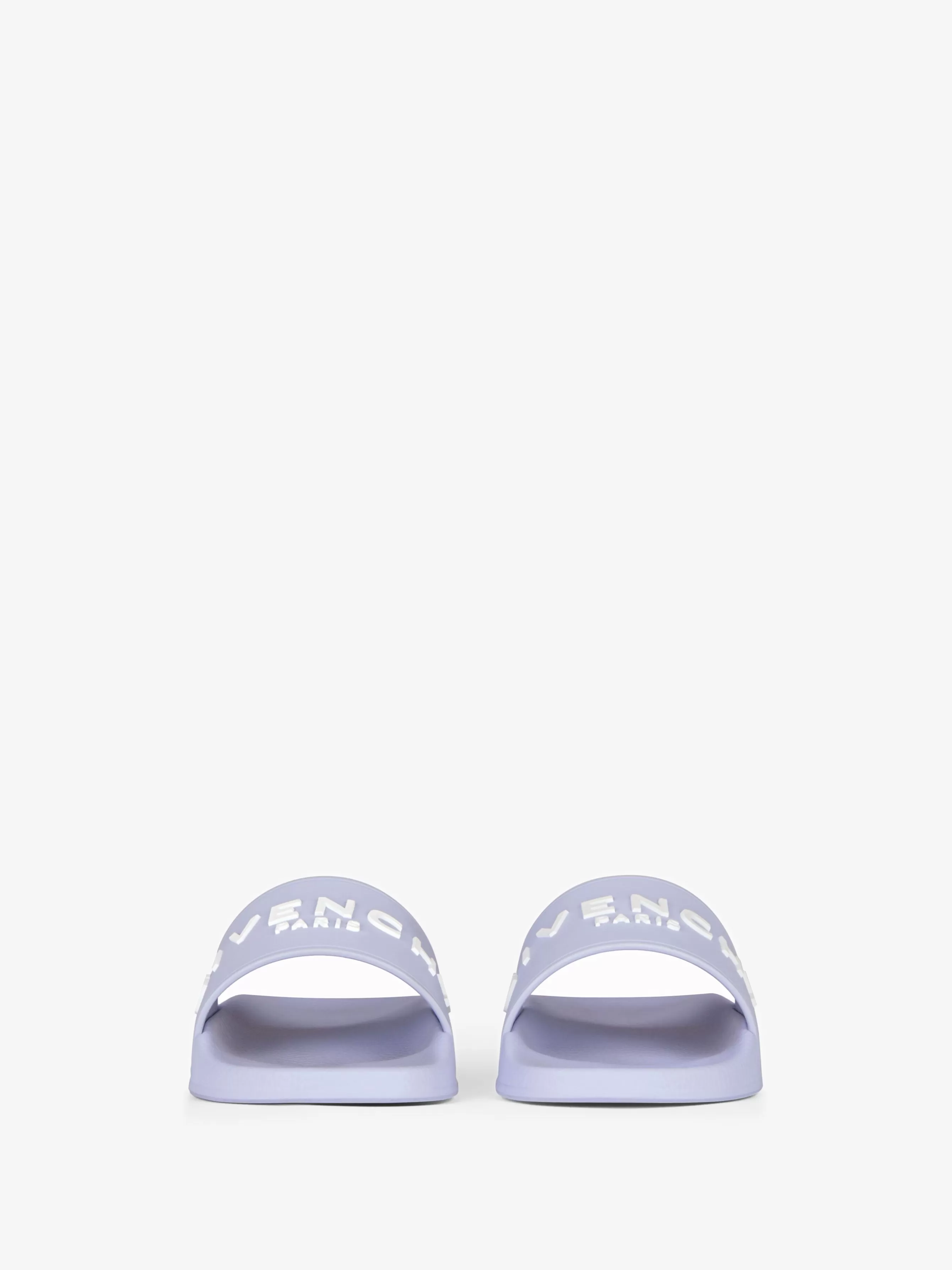 Women GIVENCHY Slides & Sandals-Slide flat sandals in rubber