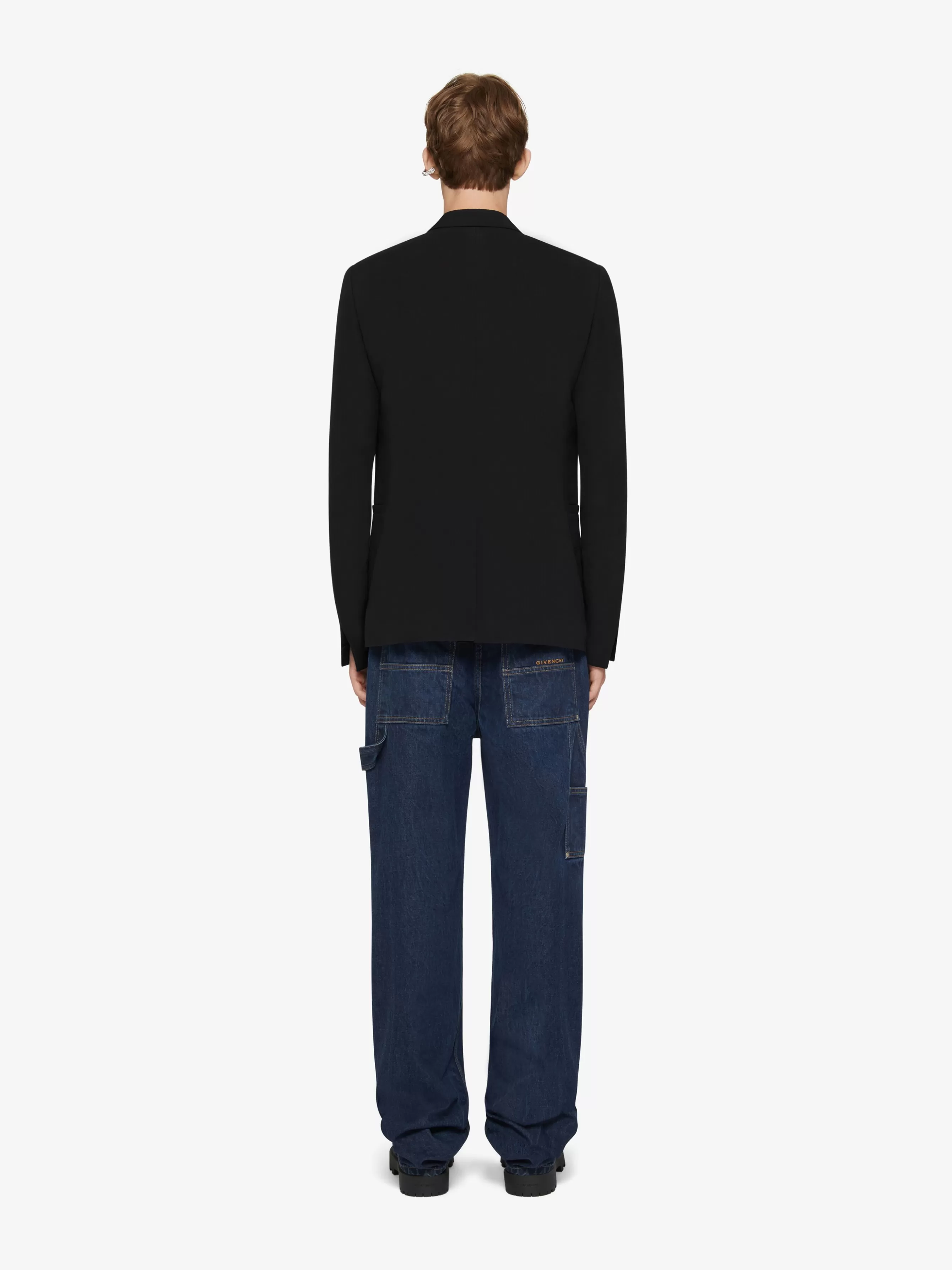 GIVENCHY Jackets & Coats-Slim fit jacket in wool