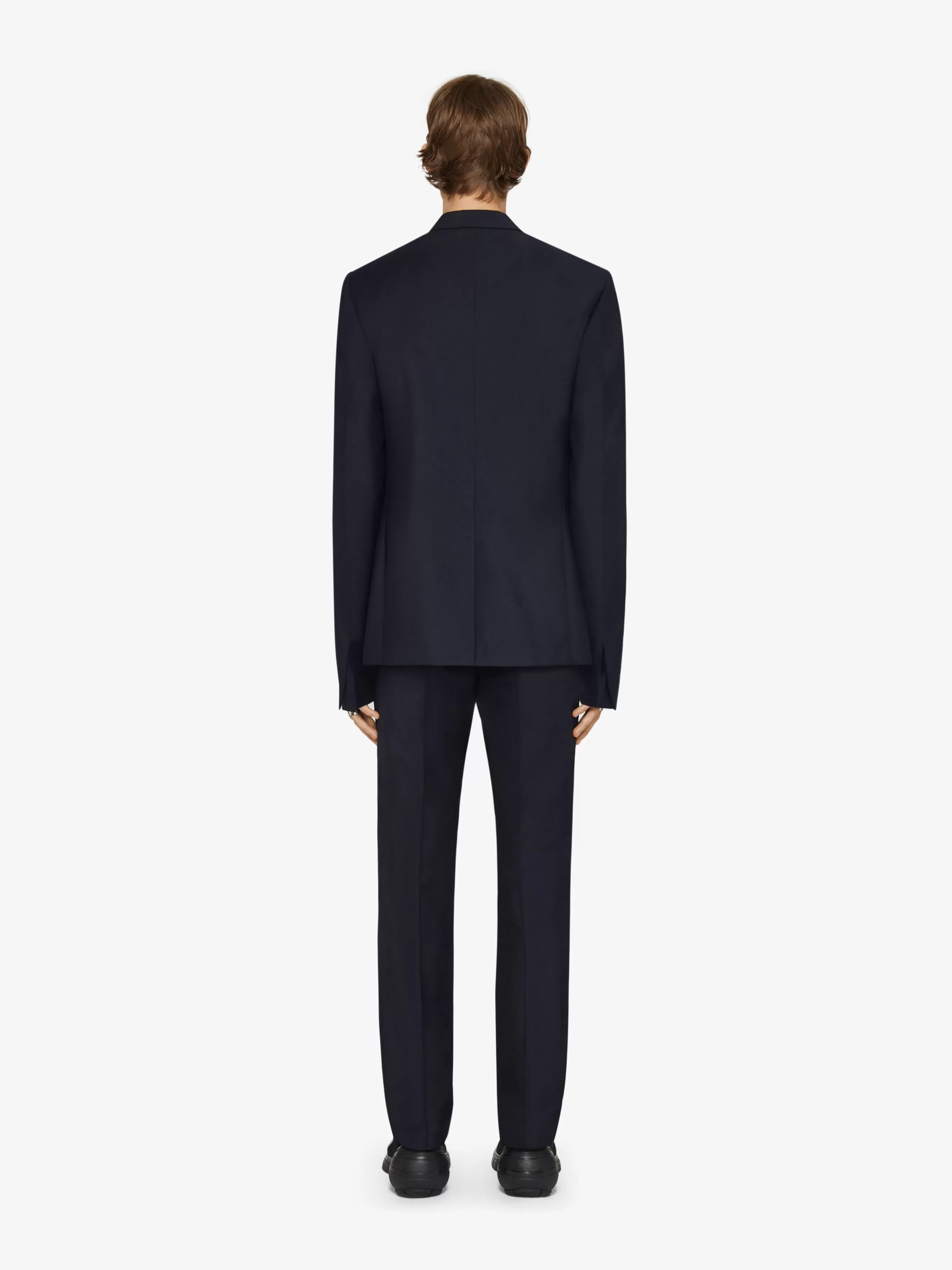 GIVENCHY Pants-Slim fit tailored pants in wool and mohair