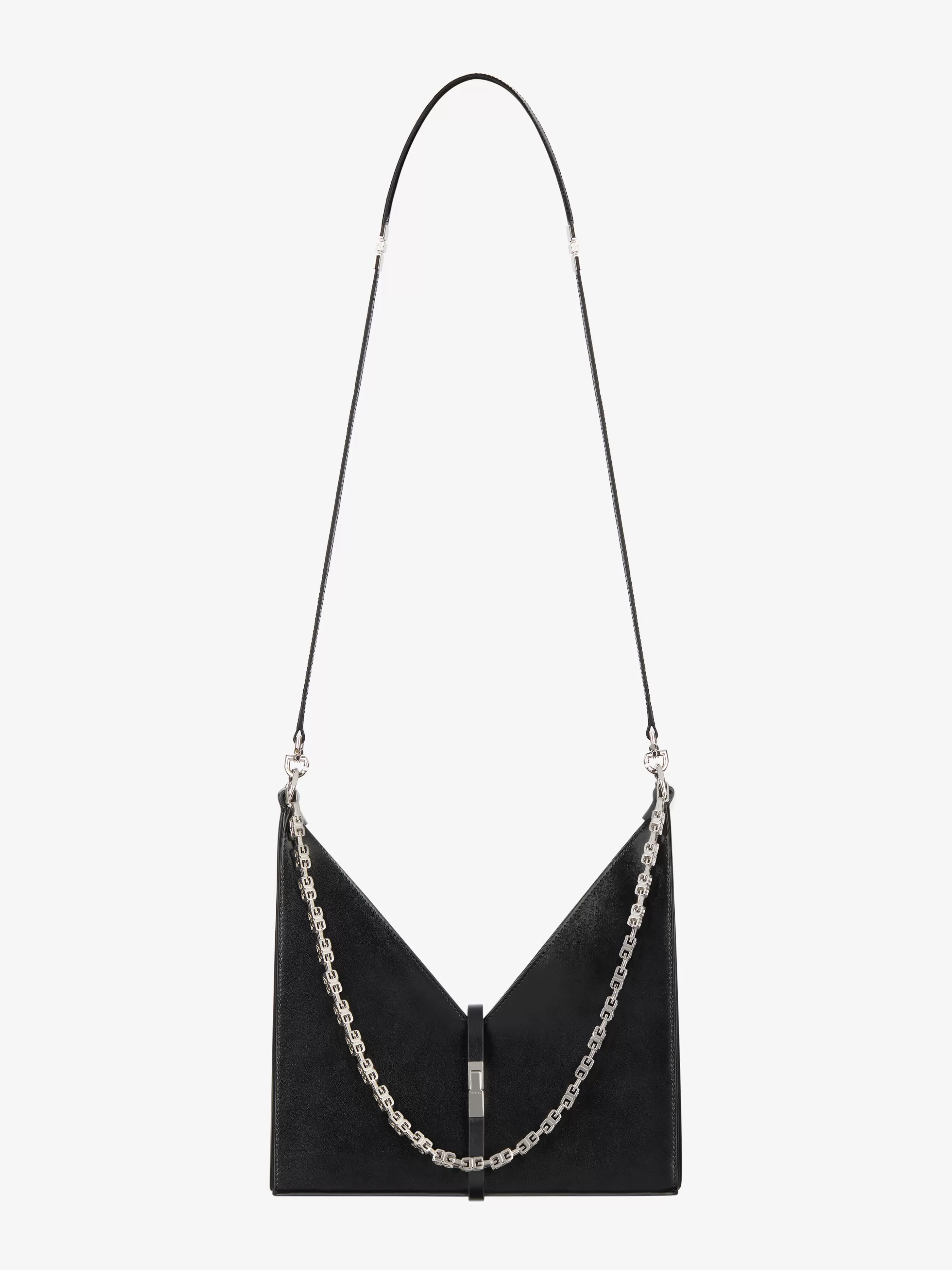 GIVENCHY Cross-body Bags-Small Cut Out bag in Box leather with chain