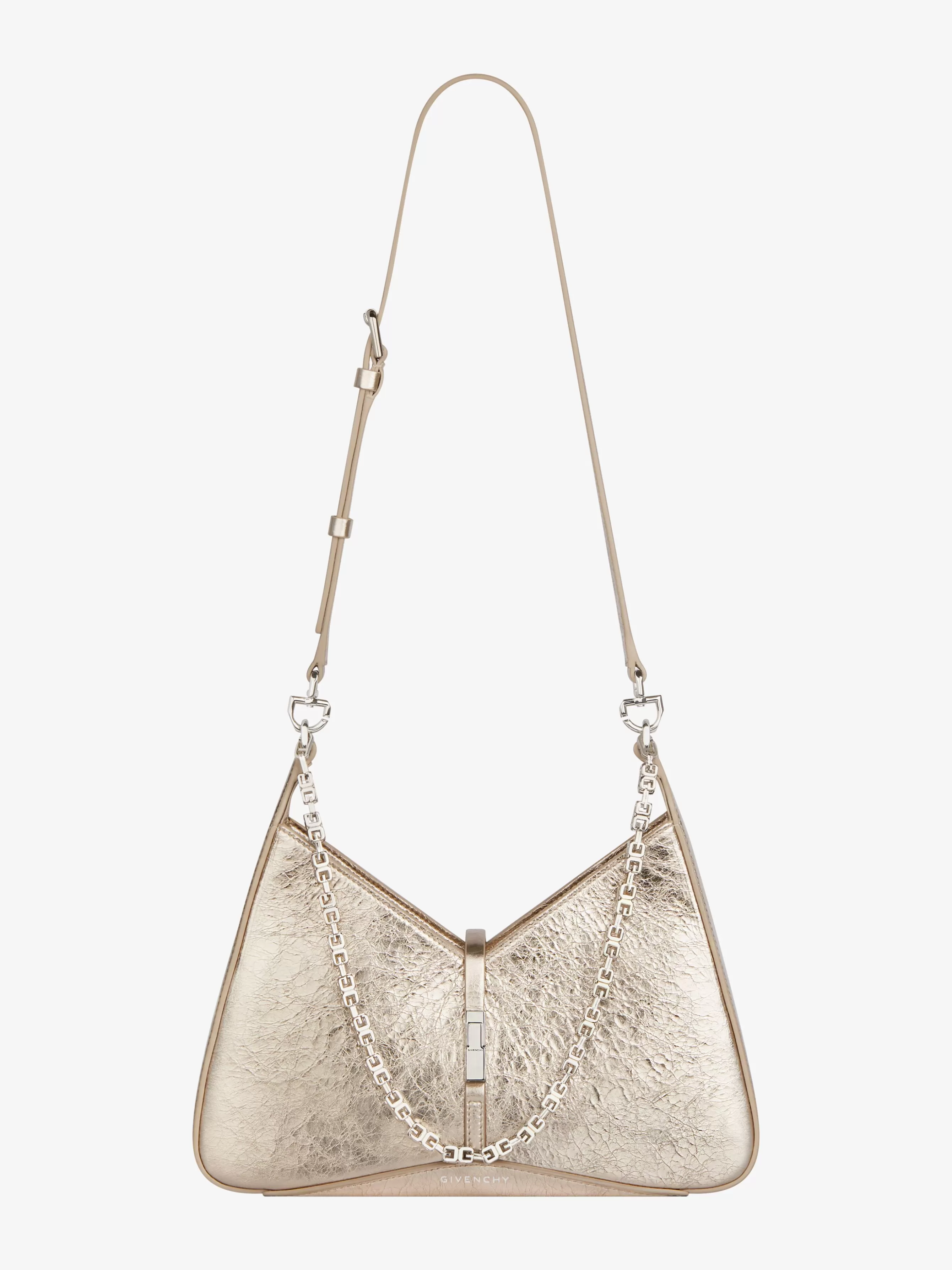 GIVENCHY Cross-body Bags-Small Cut Out bag in laminated leather with chain