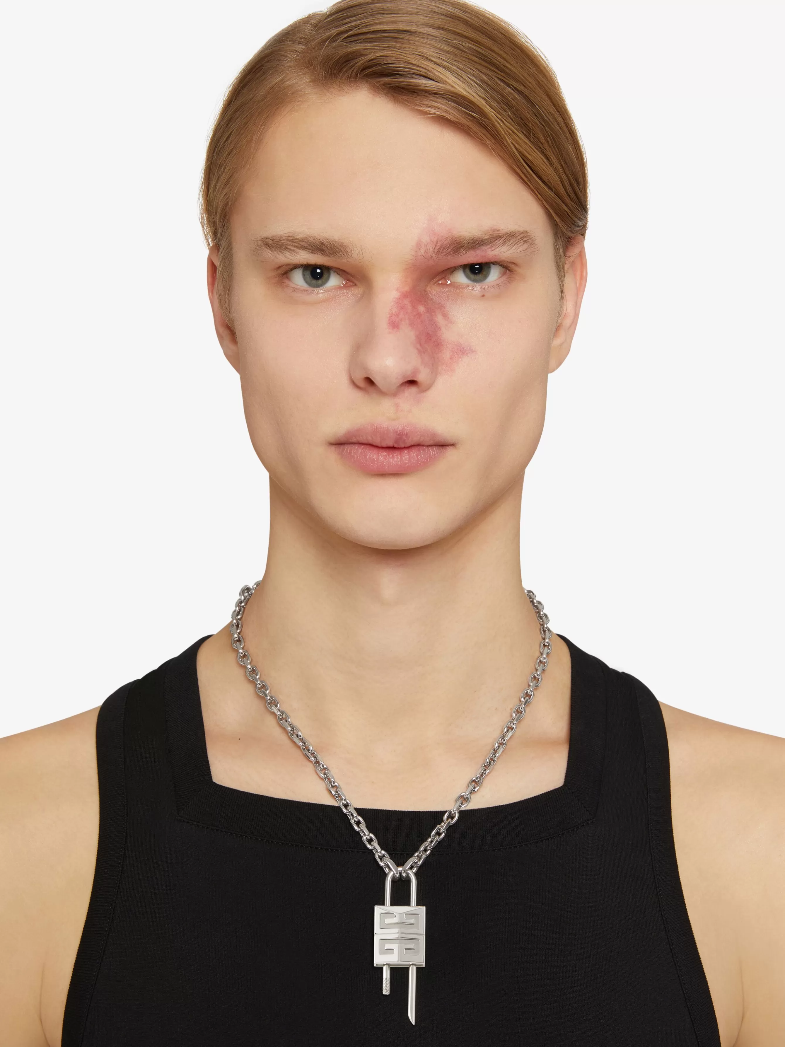 Men/Women GIVENCHY Jewelry | Jewelry-Small Lock necklace in metal