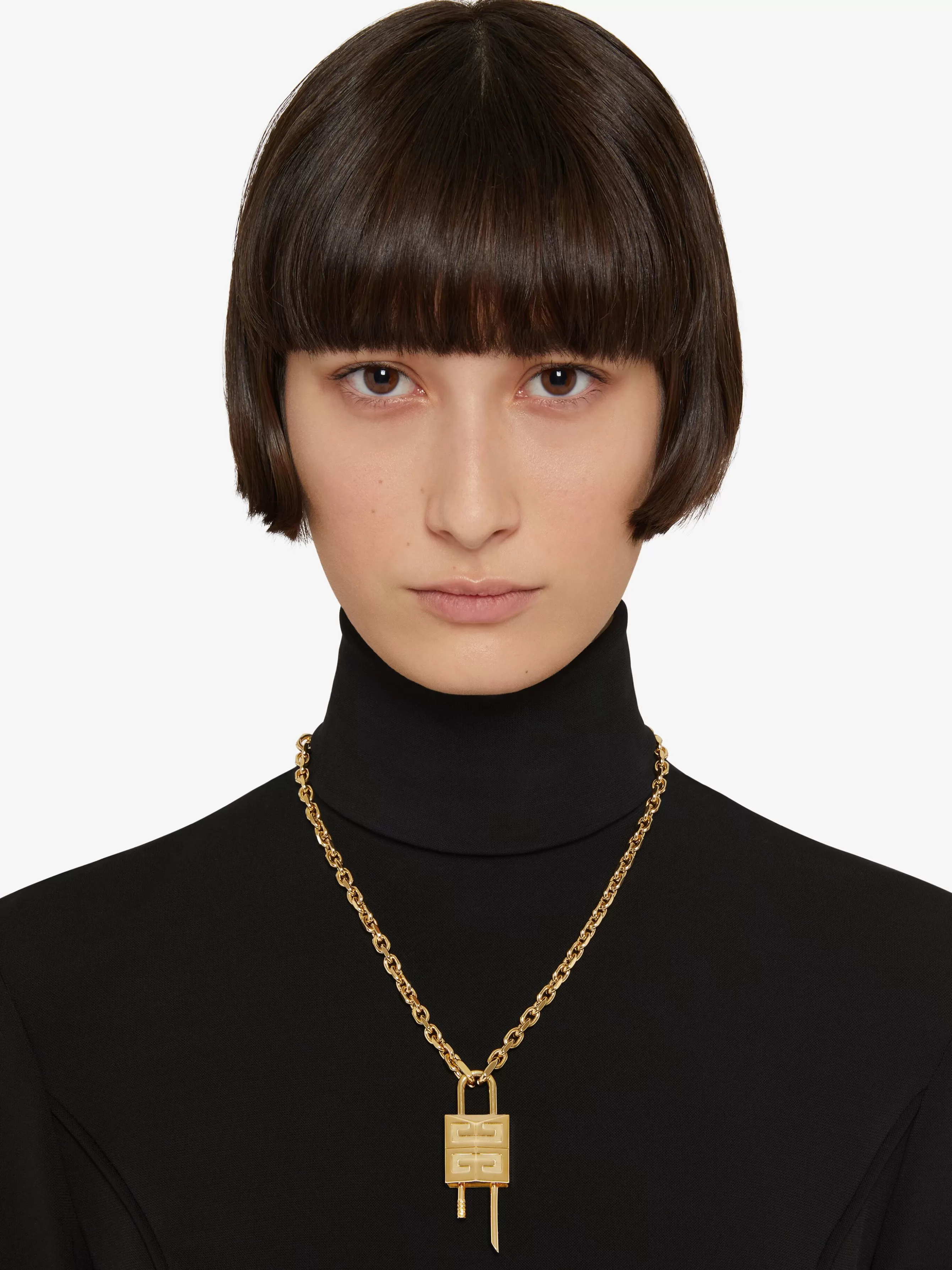 GIVENCHY Jewelry-Small Lock necklace in metal