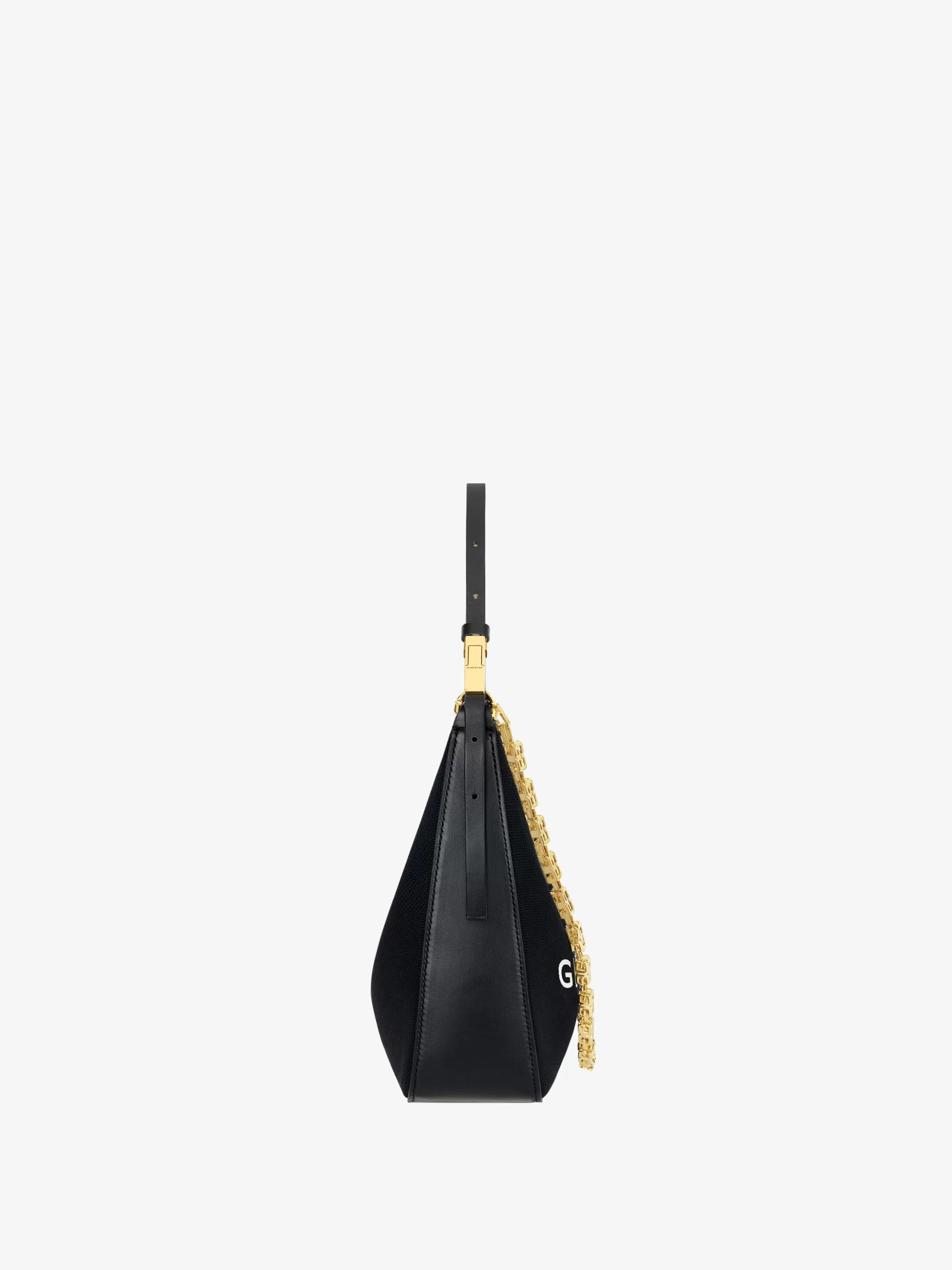 Sale/Men/Women GIVENCHY Bags & Leather Goods | Slides & Sandals-Small Moon Cut Out bag in canvas with chain