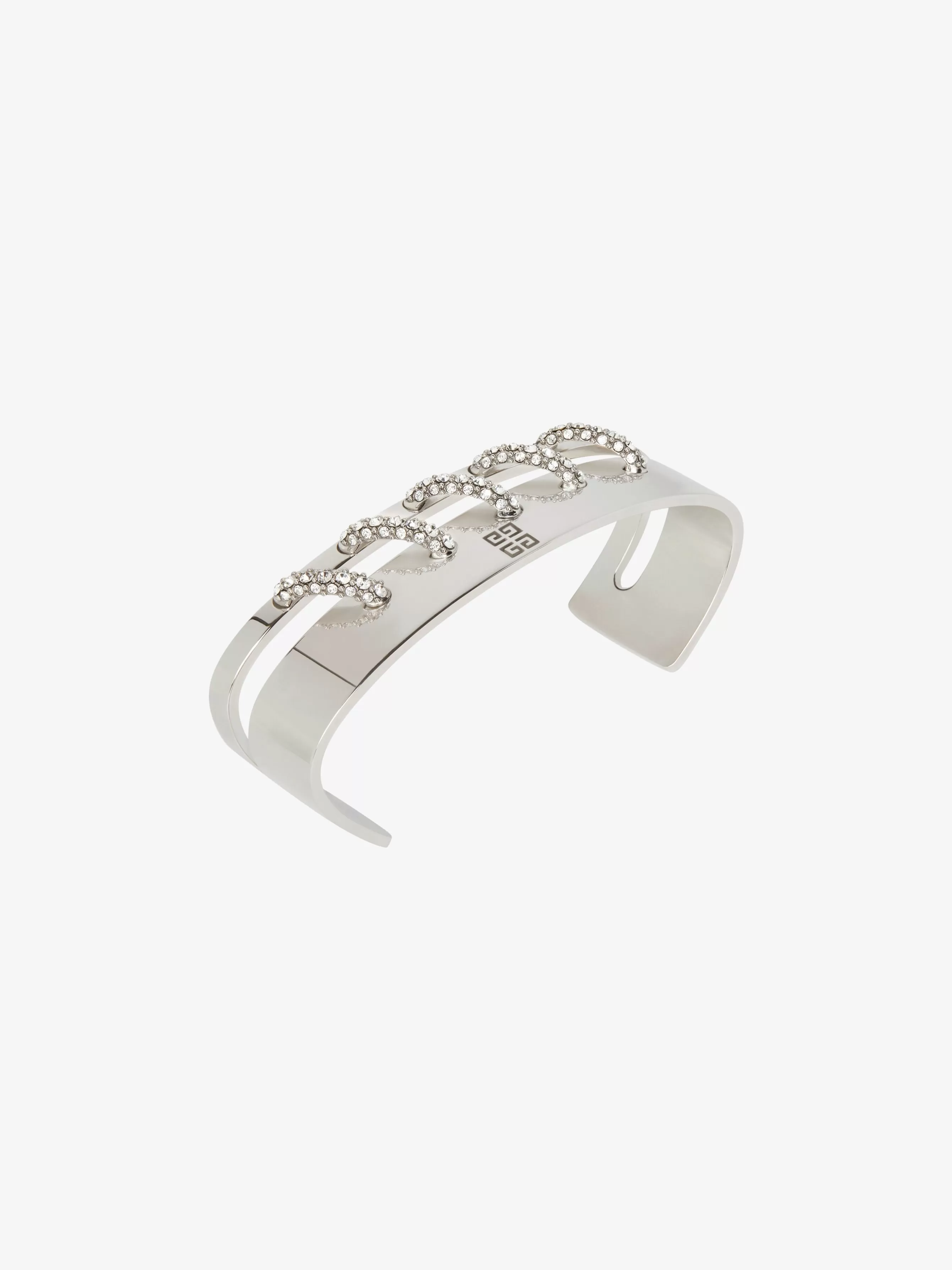 GIVENCHY Jewelry-Stitch hand bracelet in metal with crystals