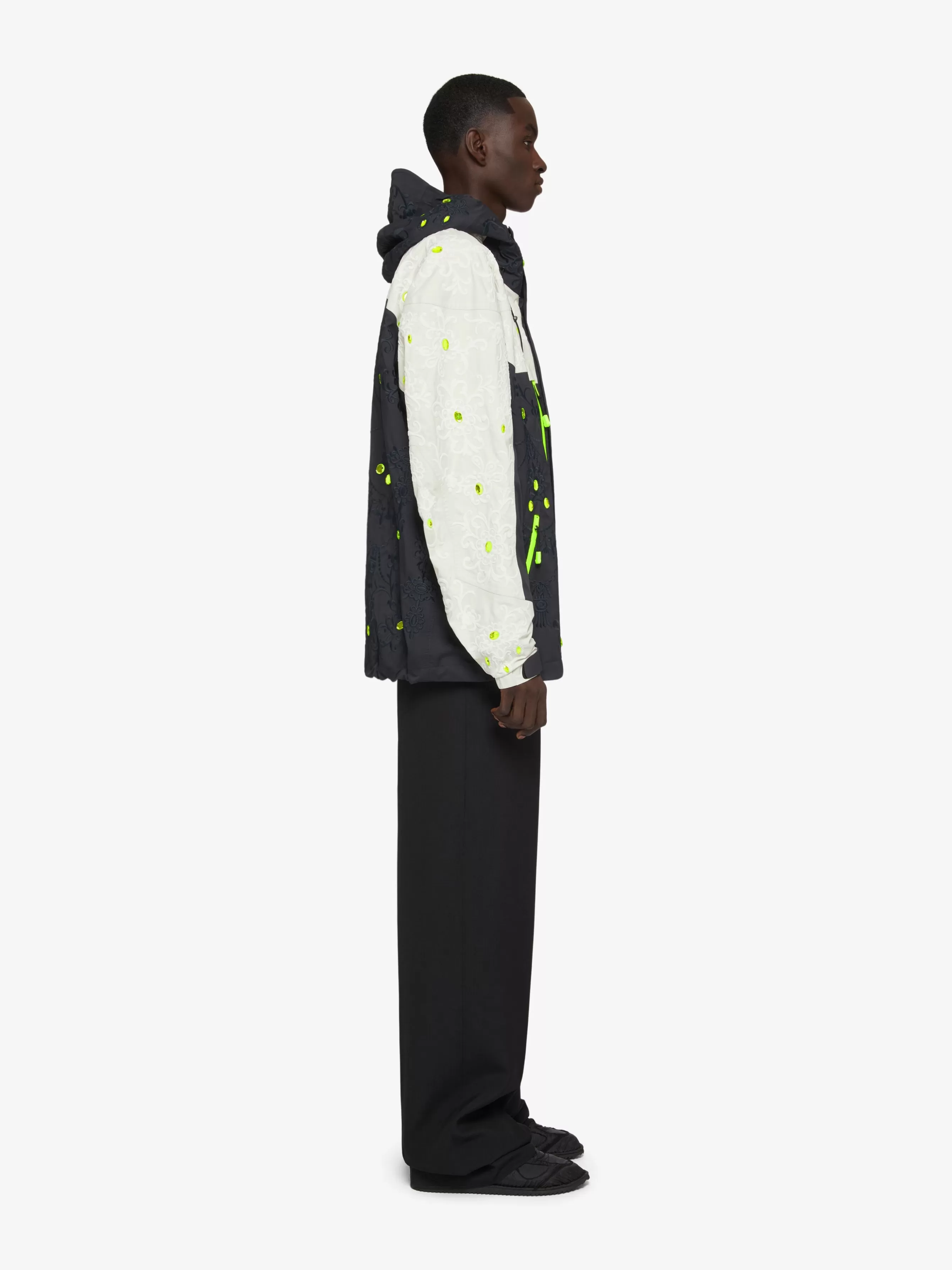 GIVENCHY Outerwear & Blousons-Technical jacket with embroideries and rhinestones