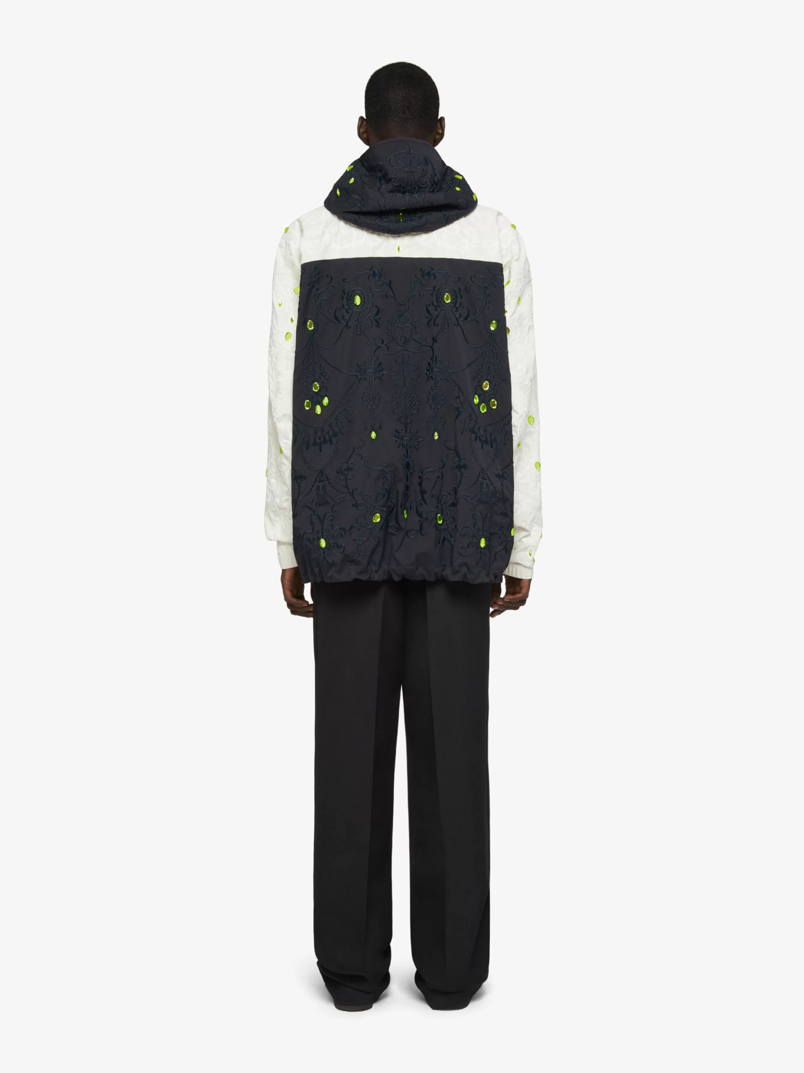 GIVENCHY Outerwear & Blousons-Technical jacket with embroideries and rhinestones