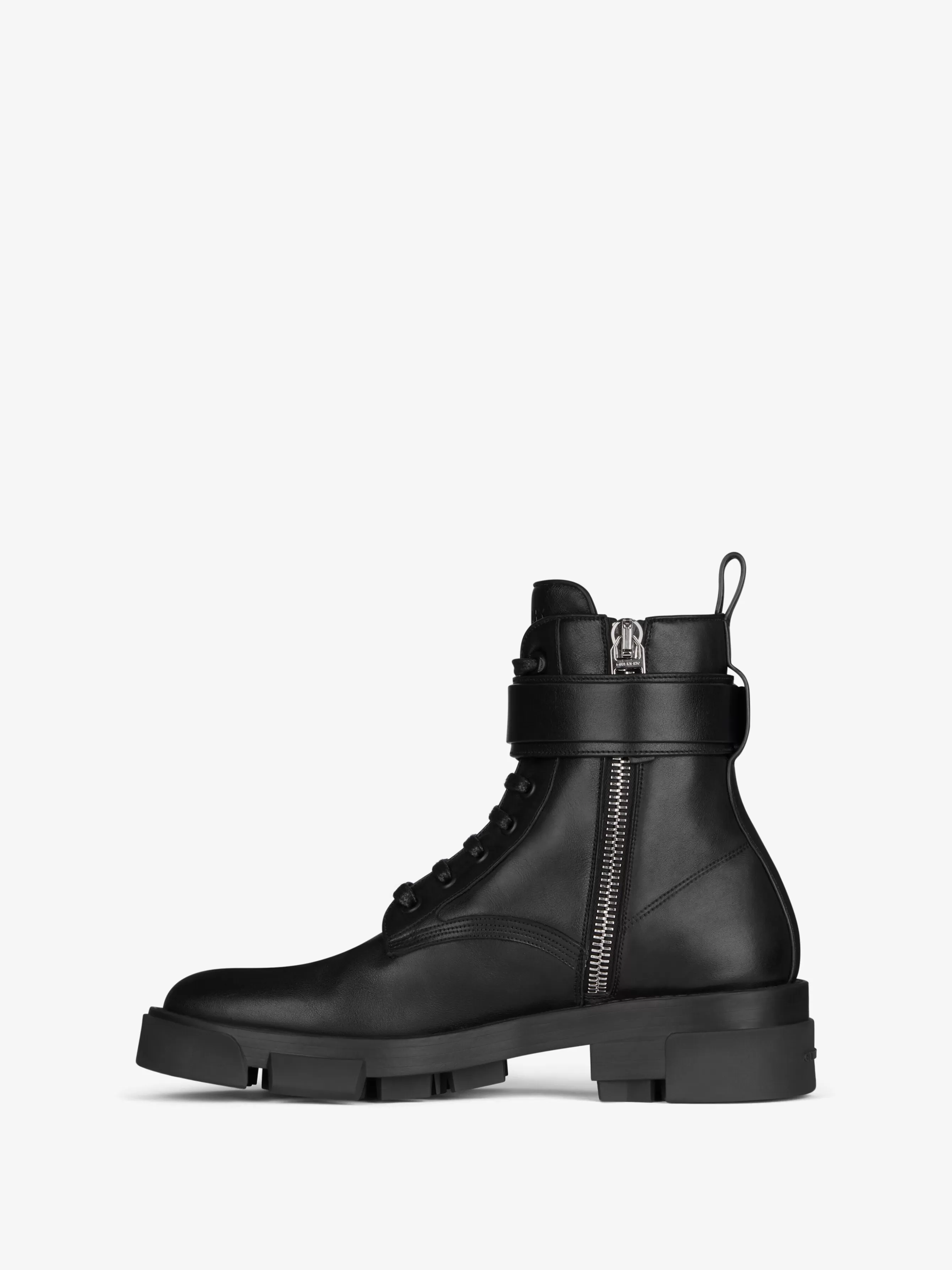 Women GIVENCHY City | Marshmallow-Terra boots in leather with 4G buckle