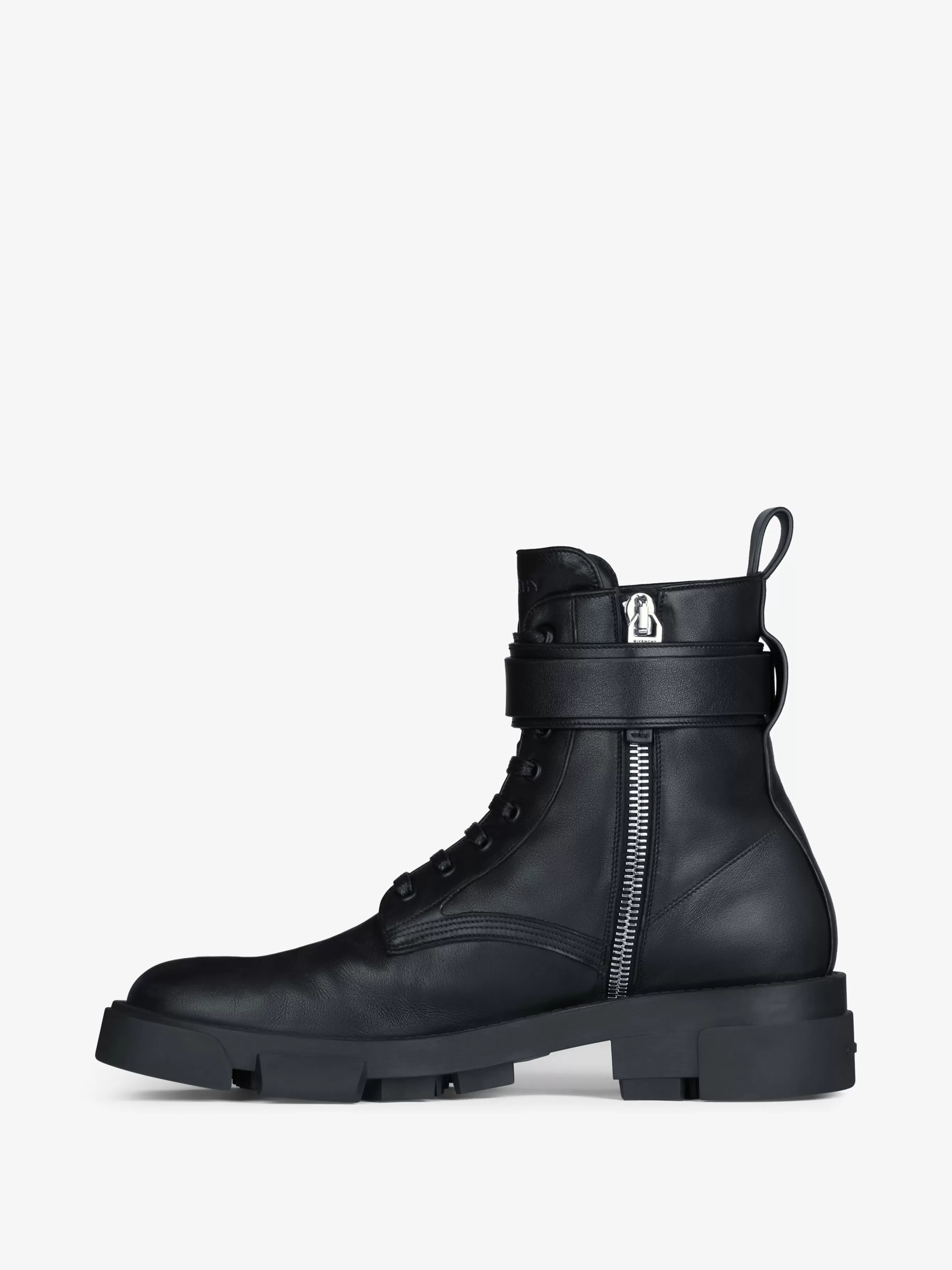 GIVENCHY Boots & Derbies-Terra boots in leather with 4G buckle