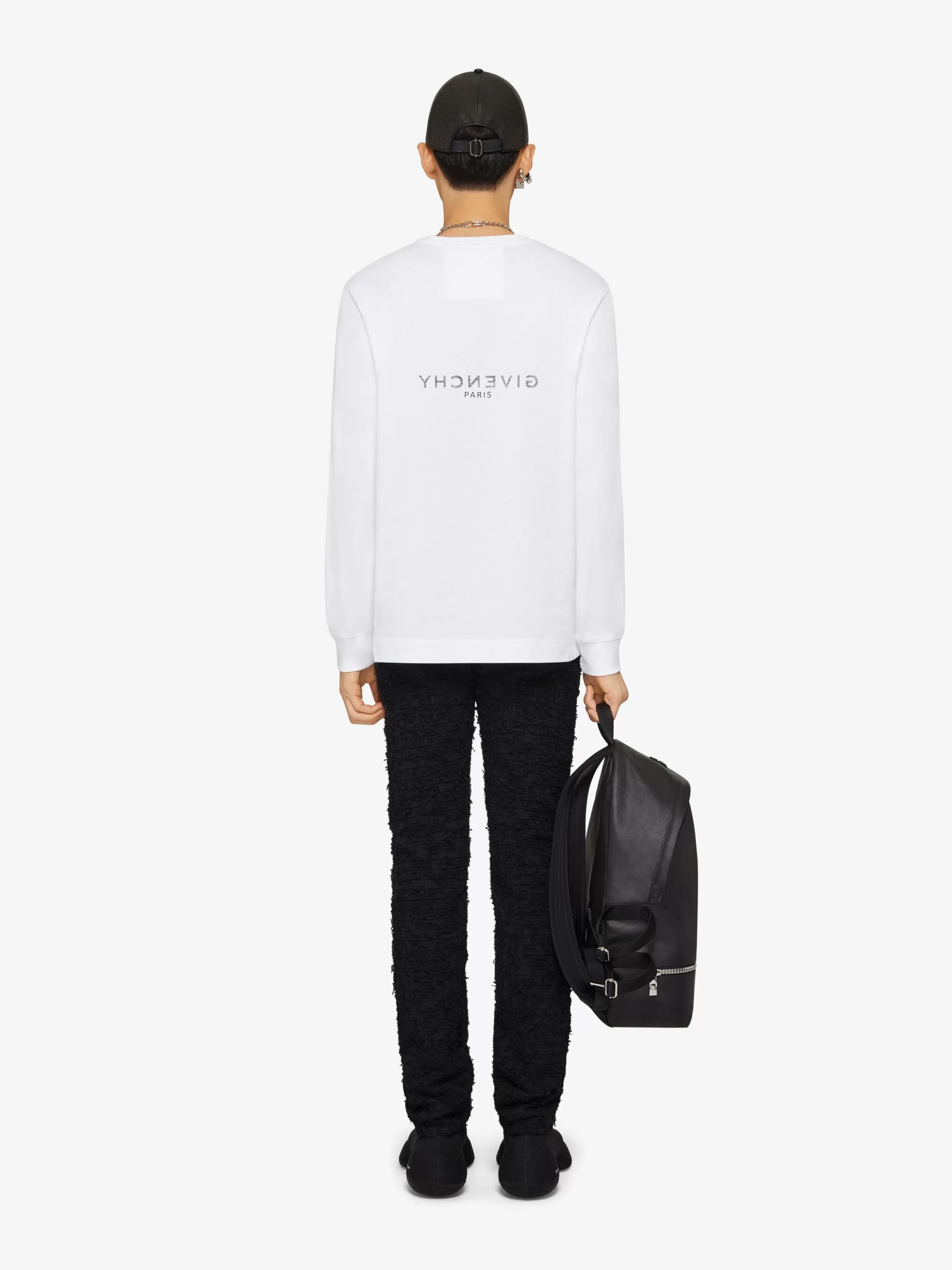 GIVENCHY T-Shirts-T-shirt in Reverse jersey