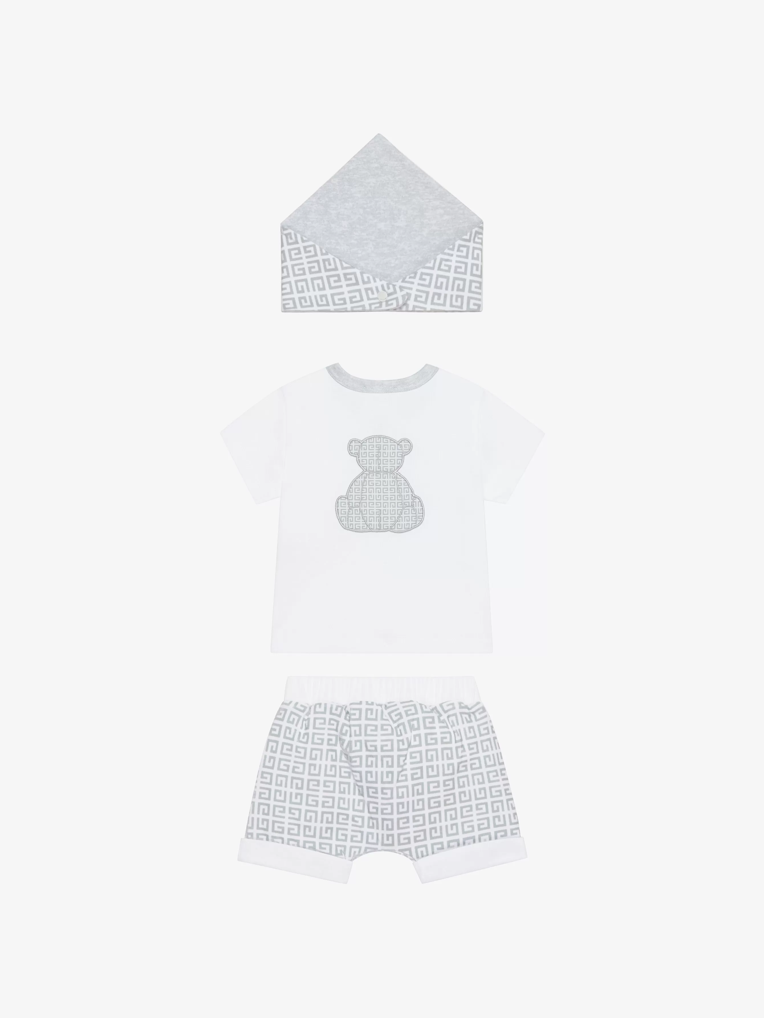 GIVENCHY Baby (1 month to 3 years)-T-shirt, shorts and bandana gift set