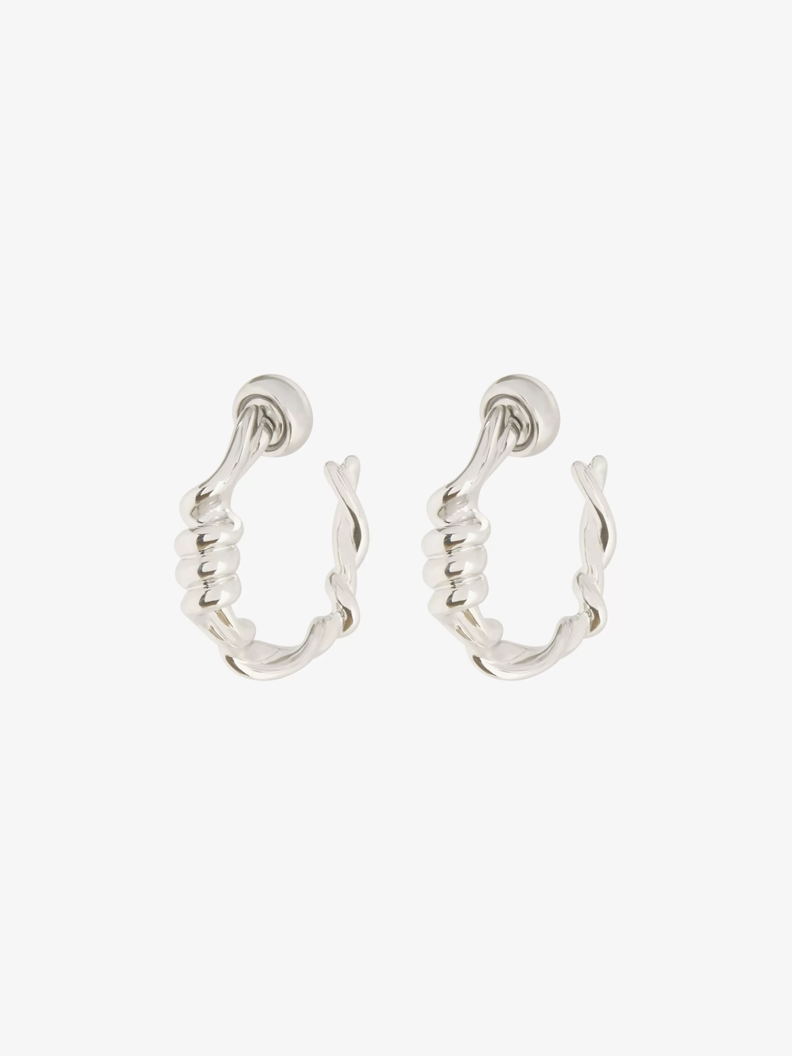 Sale GIVENCHY Jewels & Accessories-Twisted hoop earrings in metal