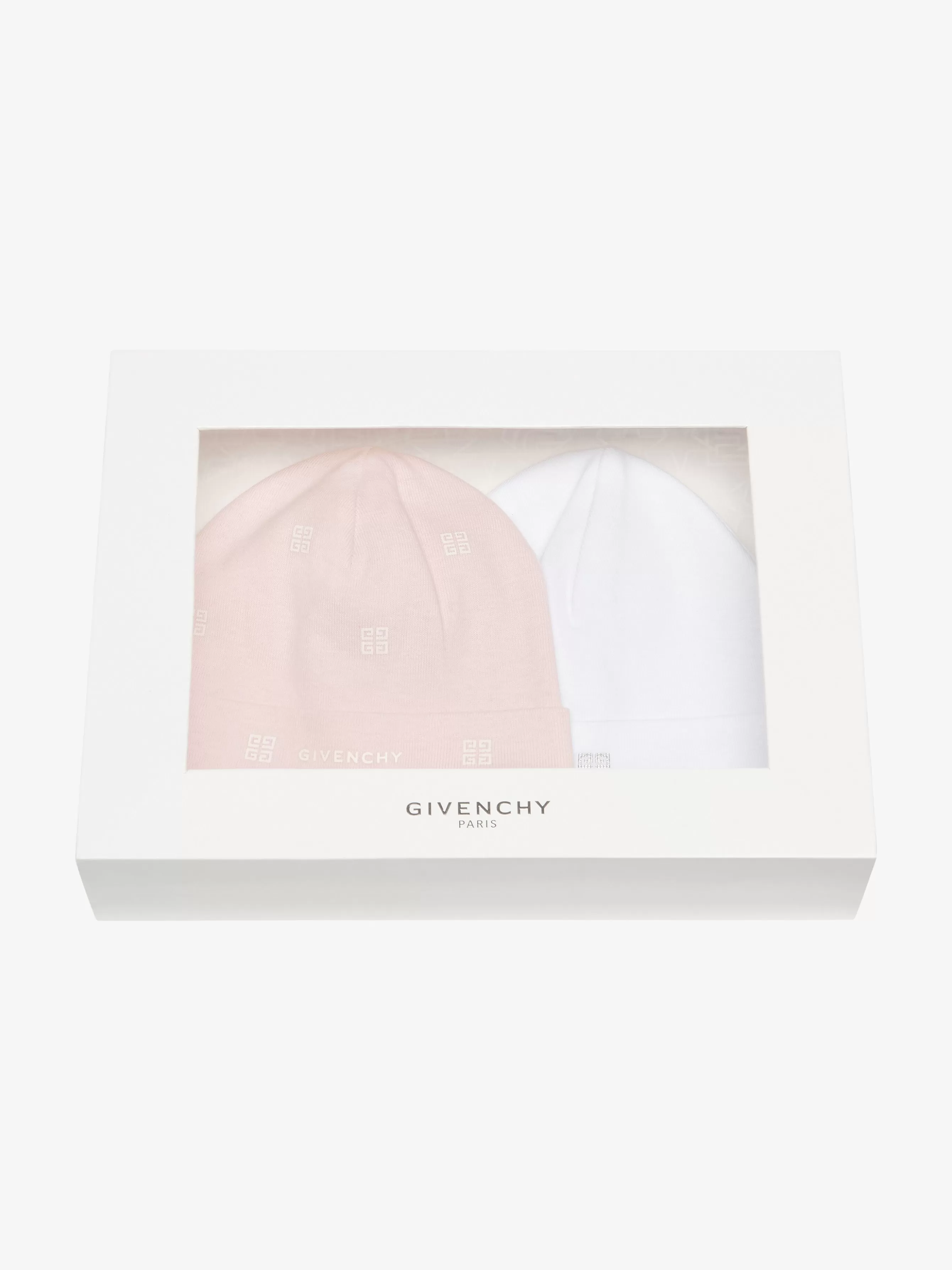 Men/Women GIVENCHY Baby (1 month to 3 years) | Baby (1 month to 3 years)-Two beanies in knit gift set