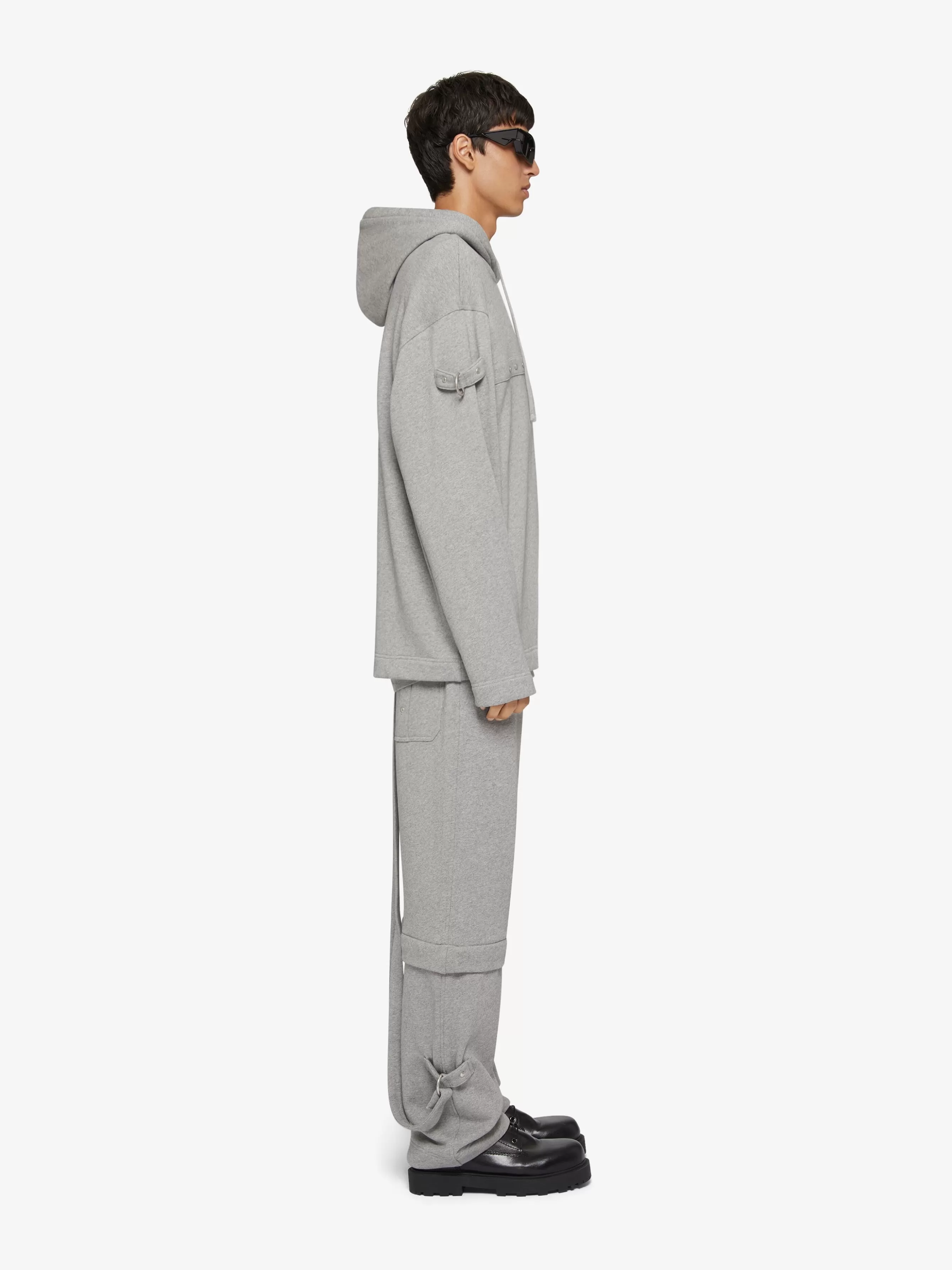 GIVENCHY Pants-Two in one detachable pants in jersey with suspenders