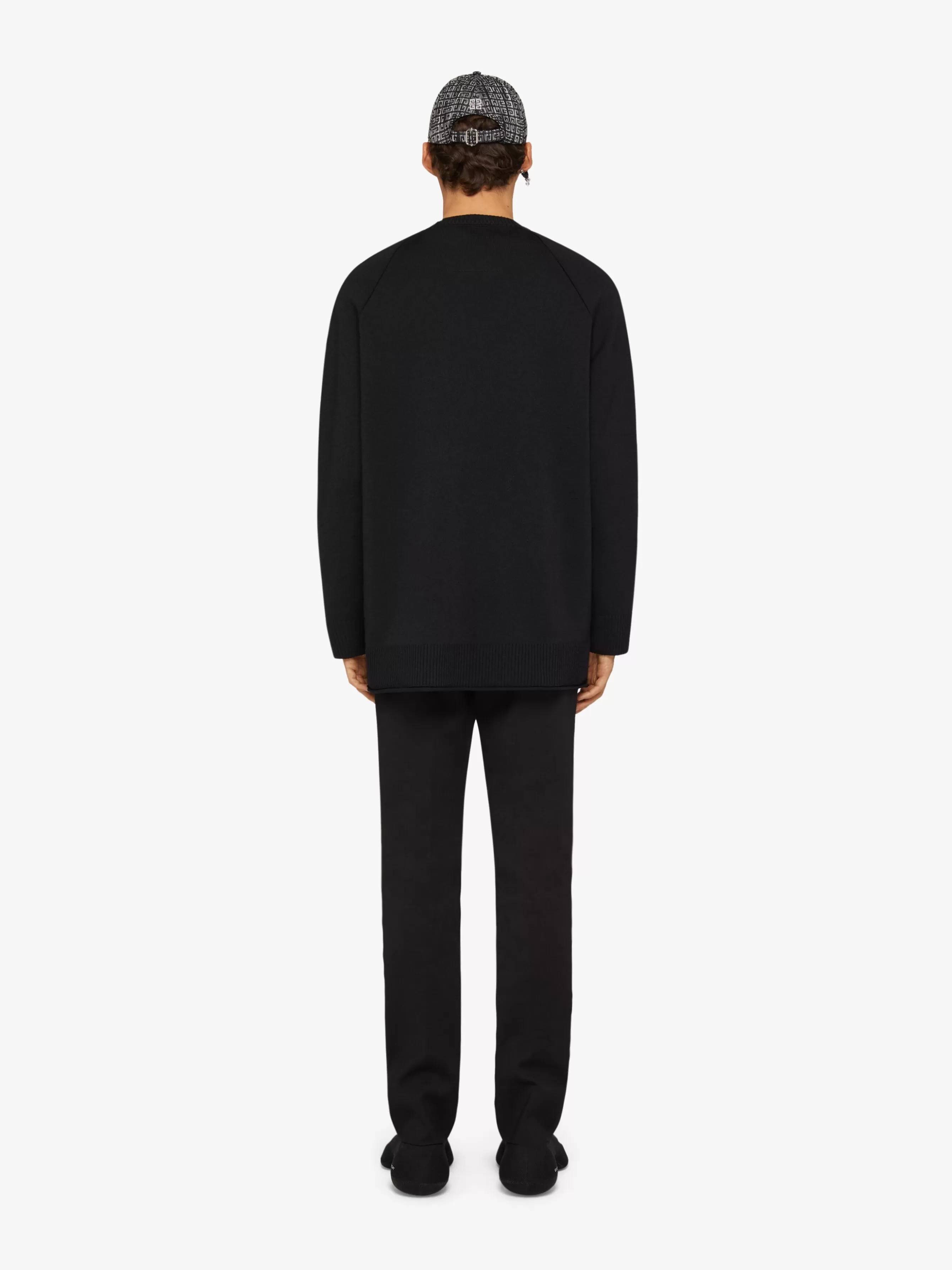 GIVENCHY Knitwear-U-Lock cardigan in wool and silk