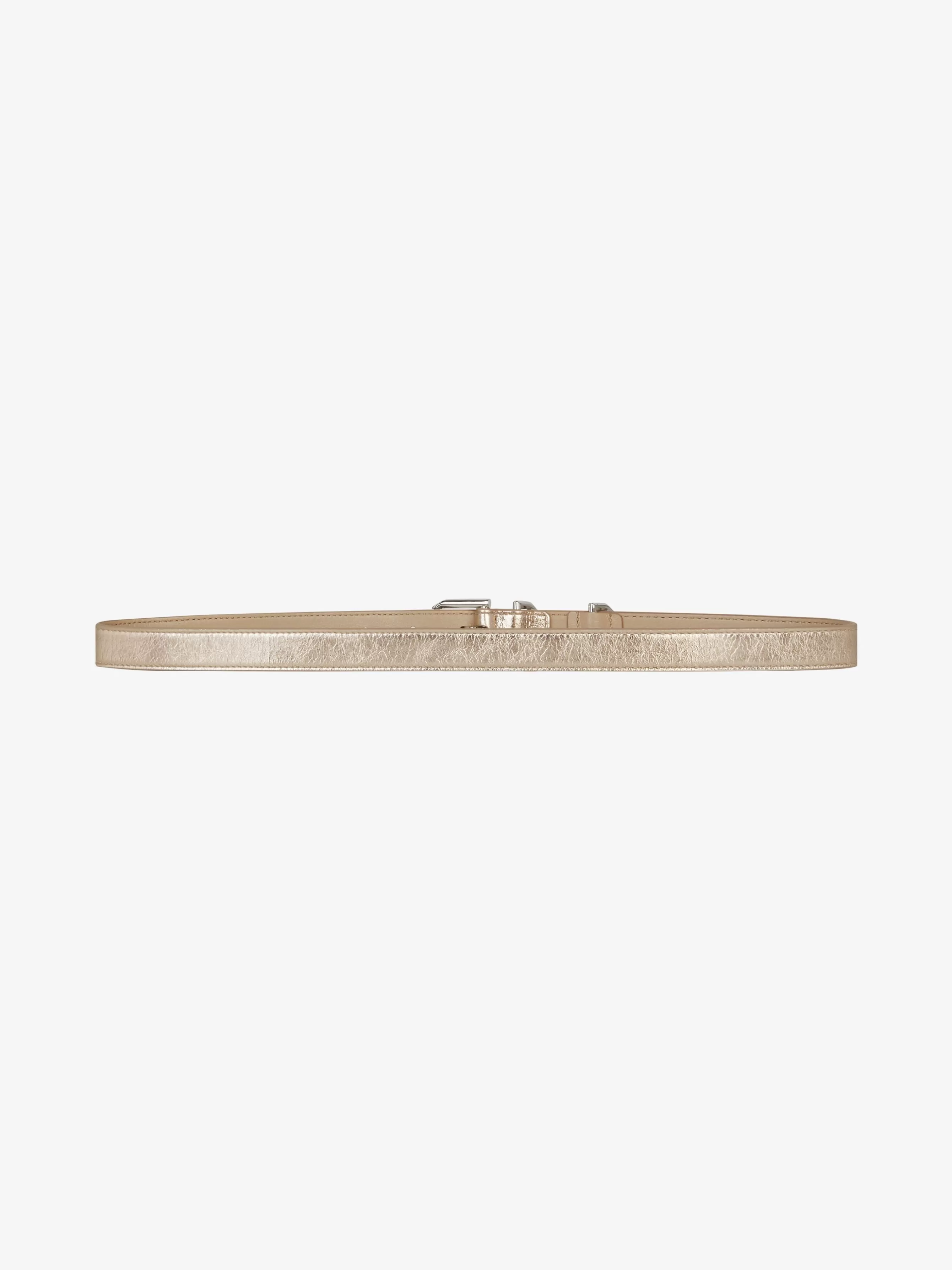 GIVENCHY Belts-Voyou belt in laminated leather