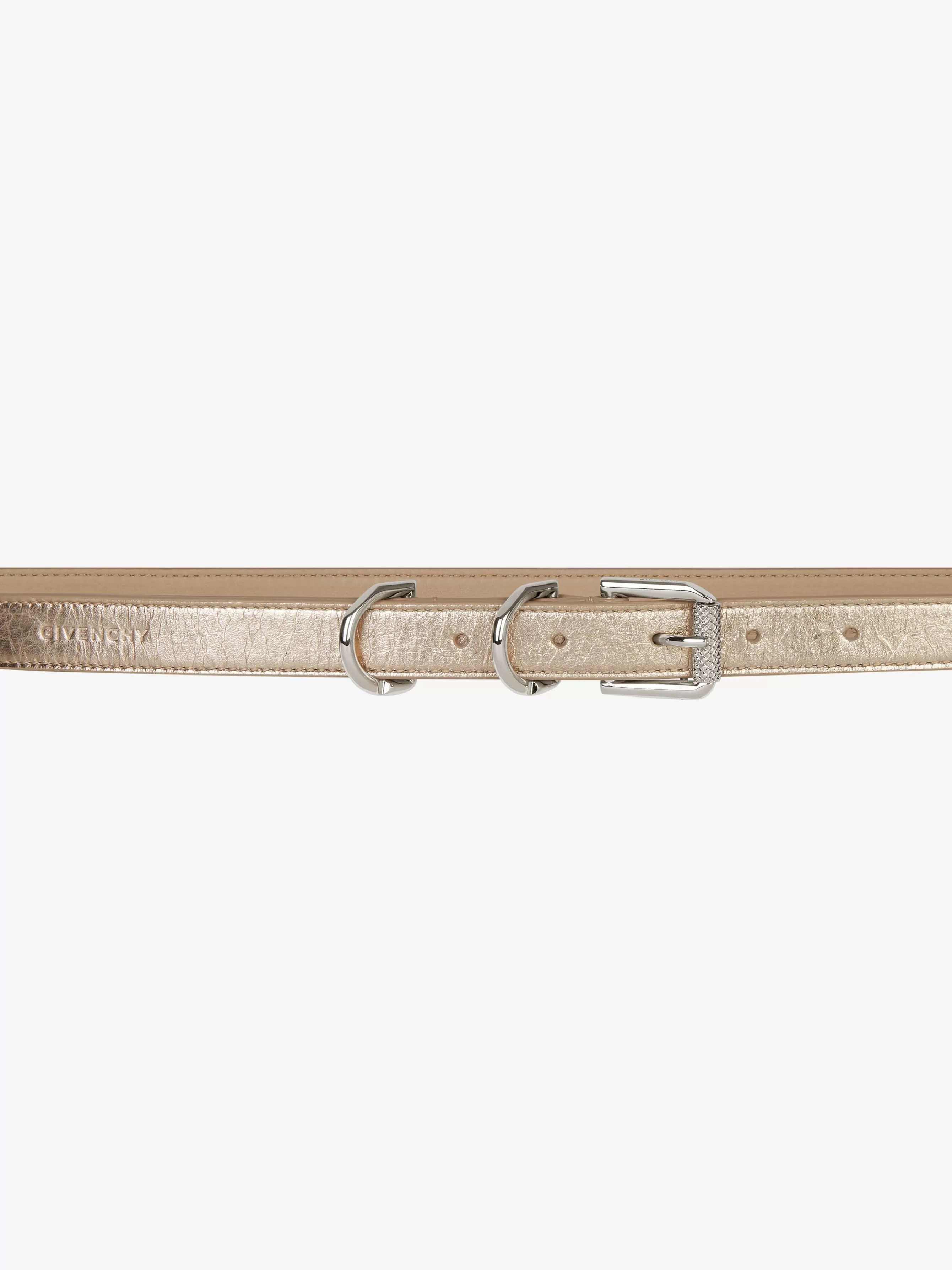 GIVENCHY Belts-Voyou belt in laminated leather