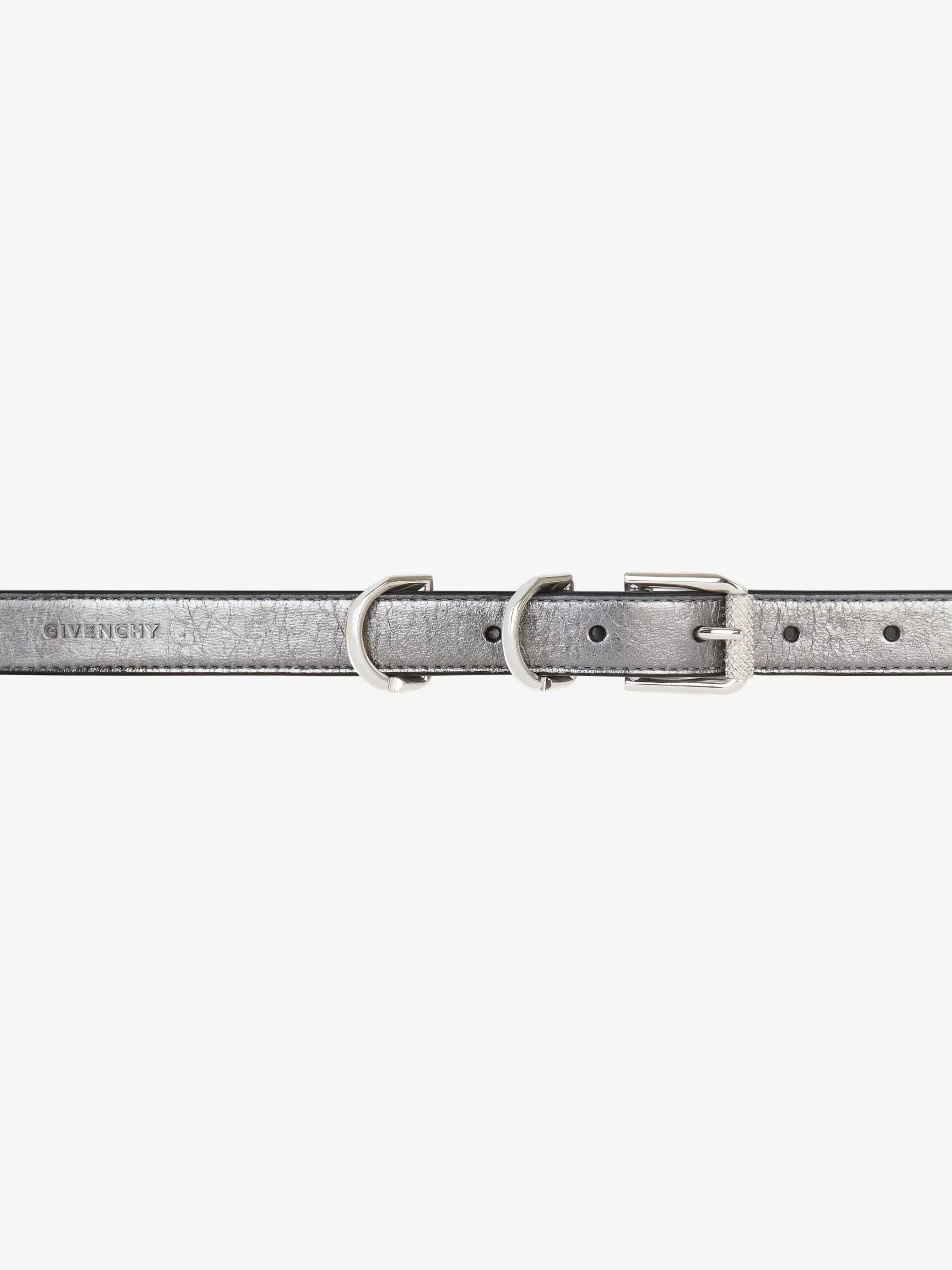 GIVENCHY Belts-Voyou belt in laminated leather