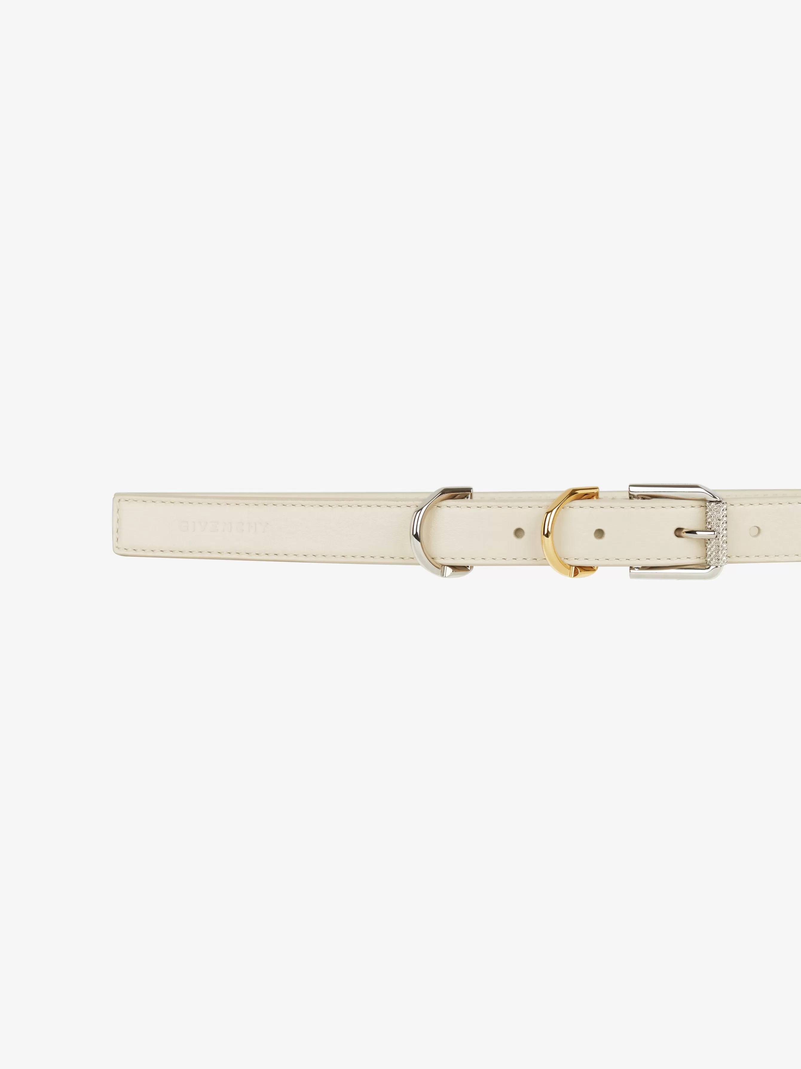 GIVENCHY Belts-Voyou belt in leather