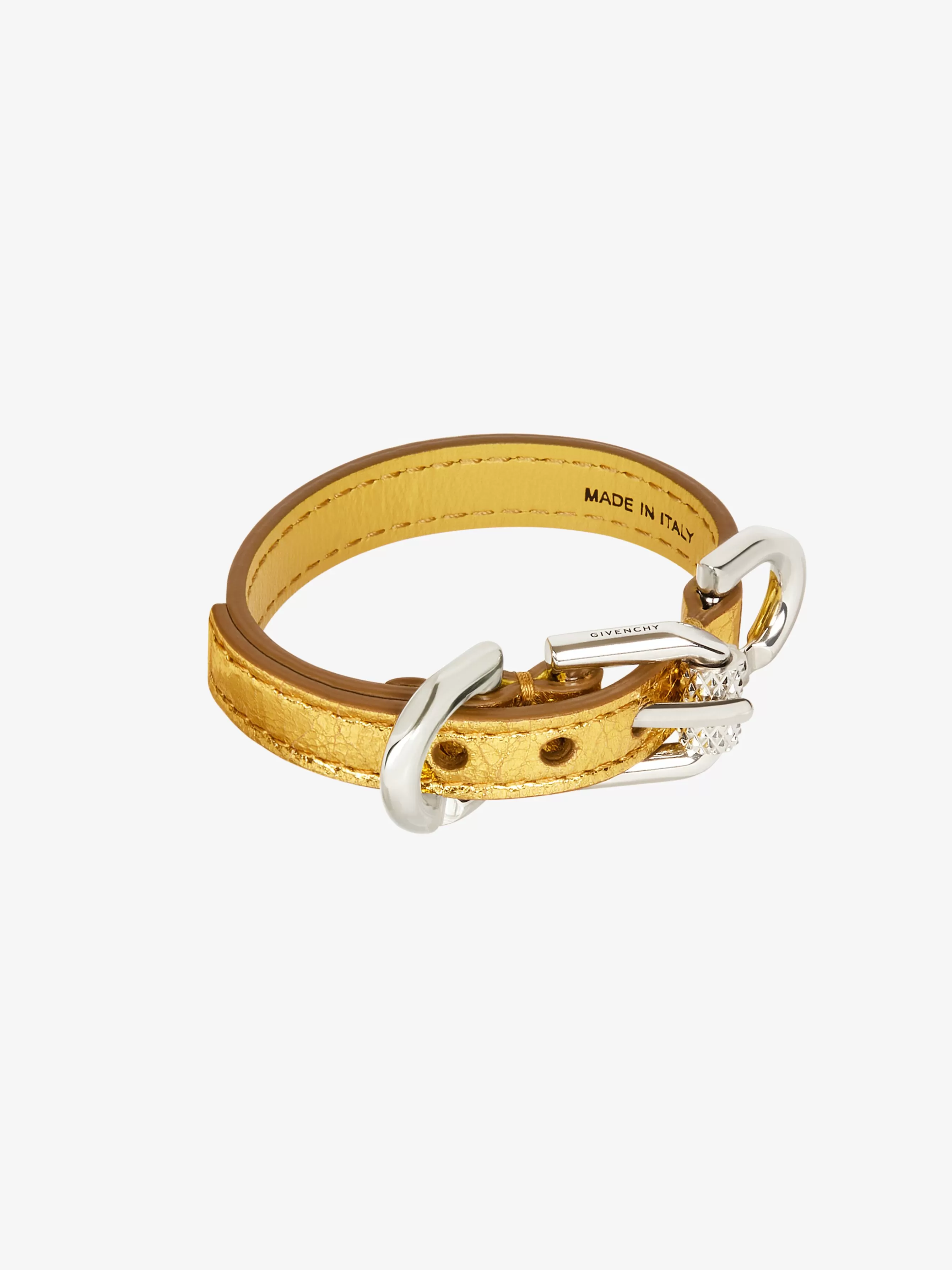 Sale/Women GIVENCHY Jewels & Accessories | Jewelry-Voyou bracelet in laminated leather and metal